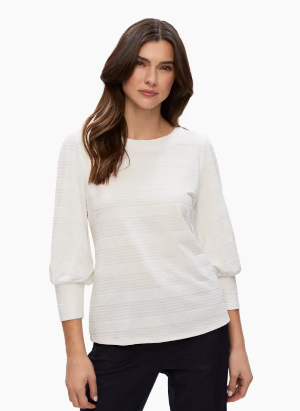 Striped Jacquard Top sold by Laura