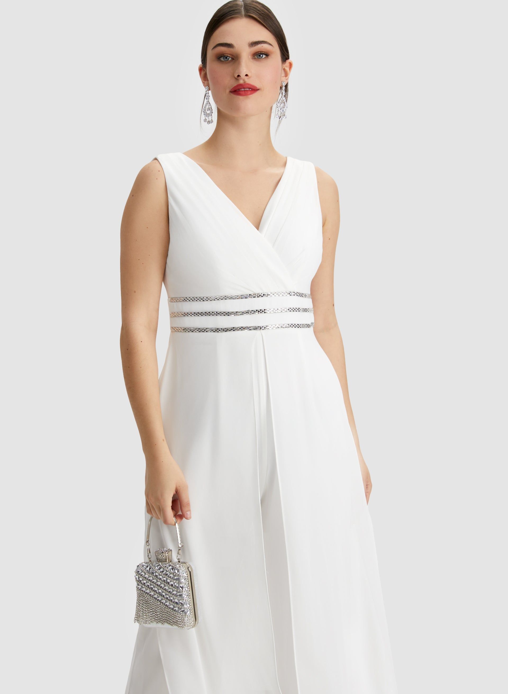 Rhinestone Stripe Detail Jumpsuit sold by Laura product image thumbnail 5