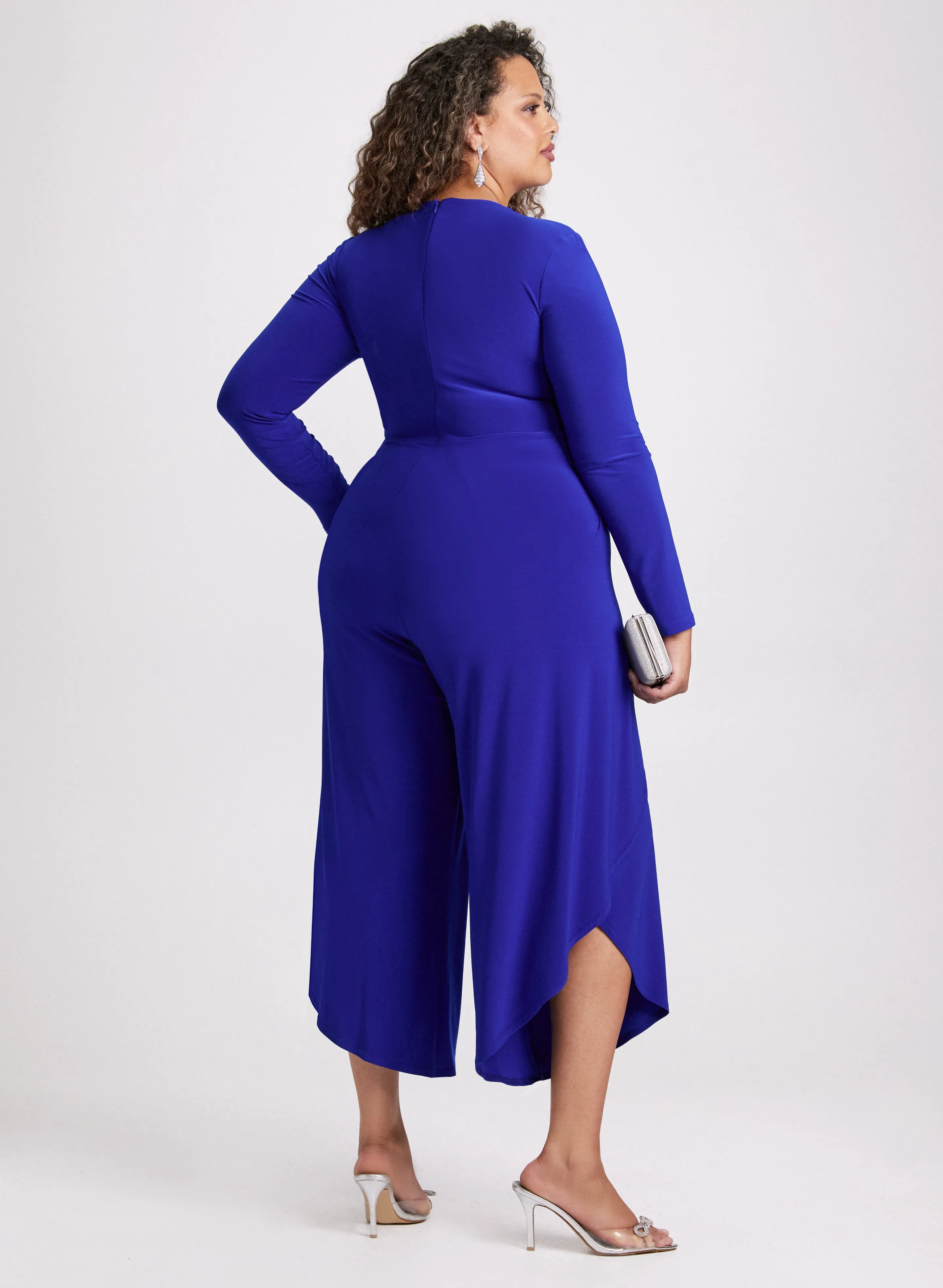 Joseph Ribkoff - Jewel Detail Faux-Wrap Jumpsuit sold by Laura product image thumbnail 2