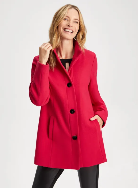 Stretch Faux Wool Coat sold by Laura