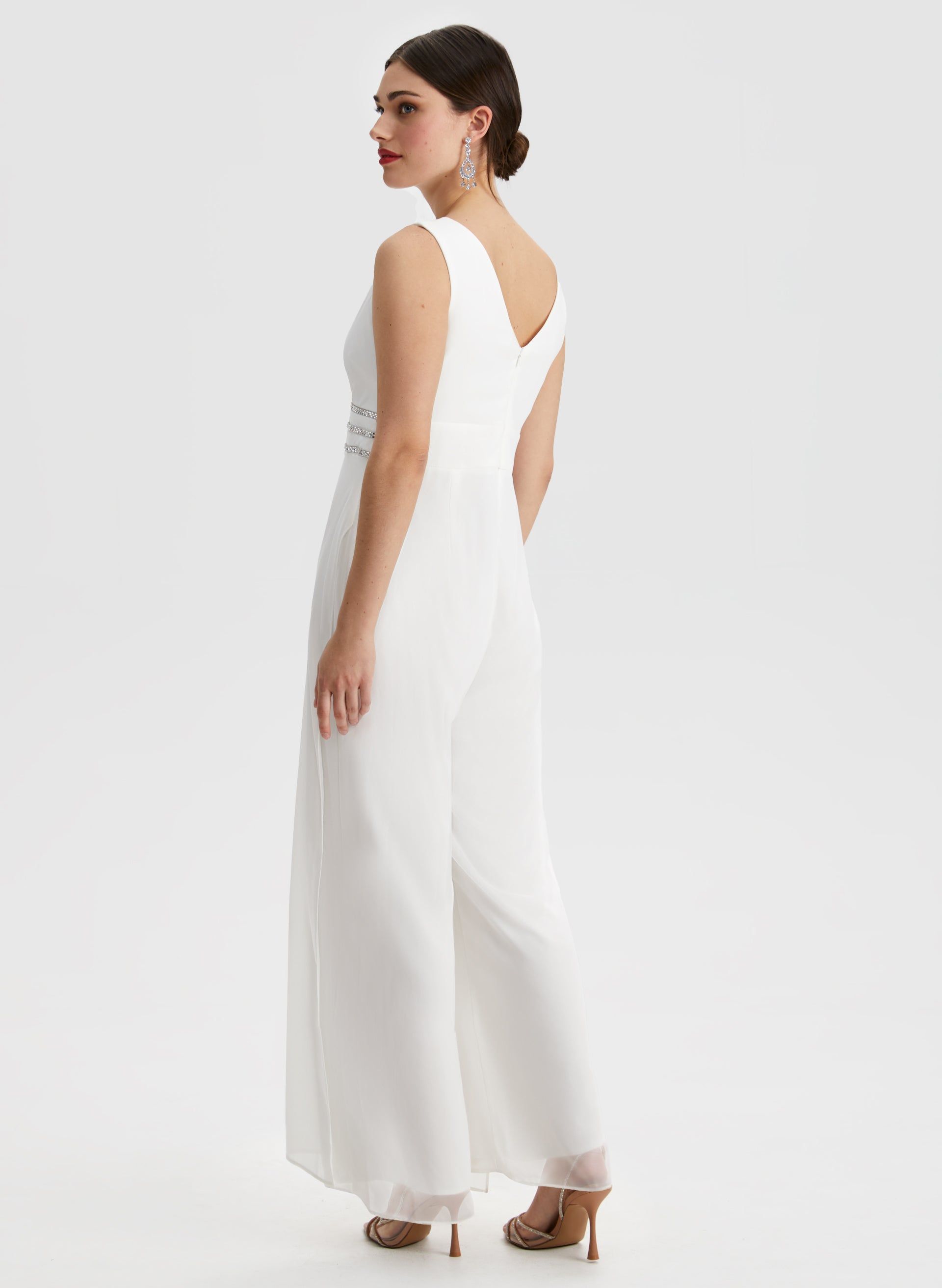 Rhinestone Stripe Detail Jumpsuit sold by Laura product image thumbnail 4