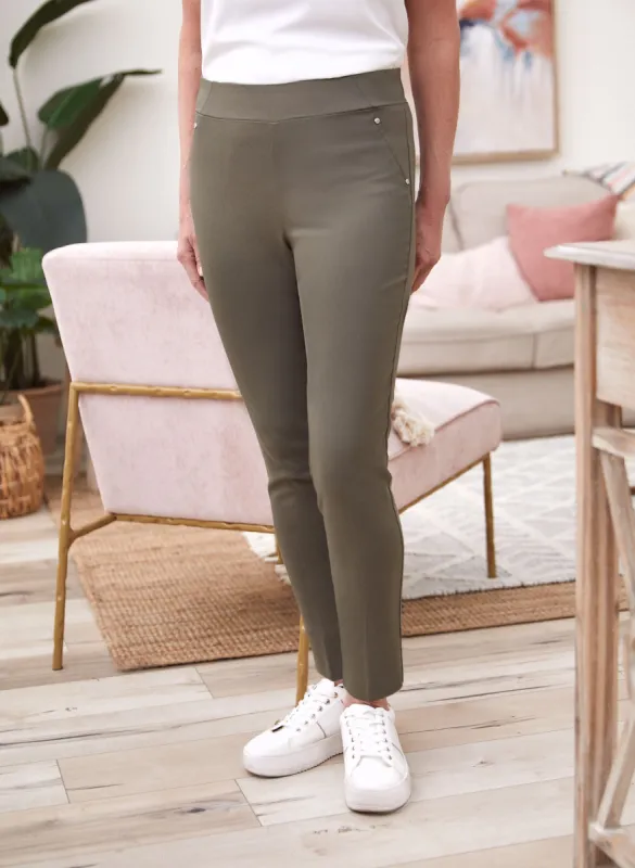 Pull-On Slim Leg Pants sold by Laura