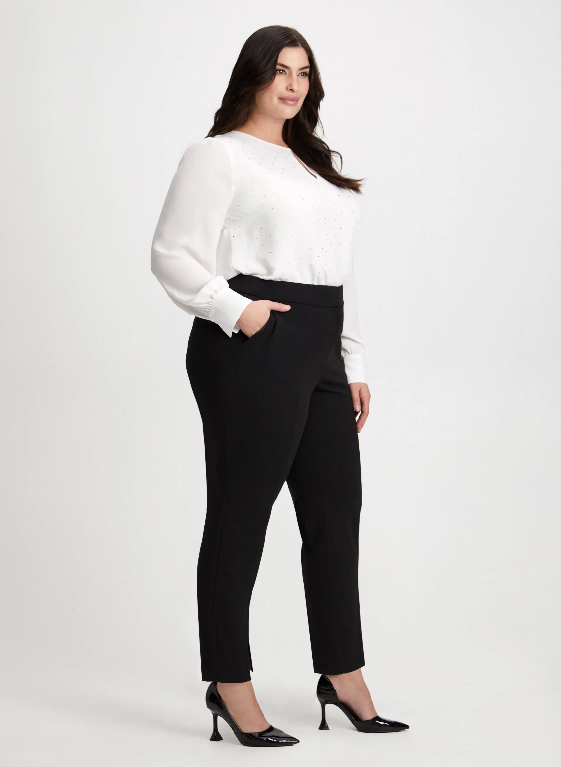 City Fit Slit Detail Pants sold by Laura product image thumbnail 5