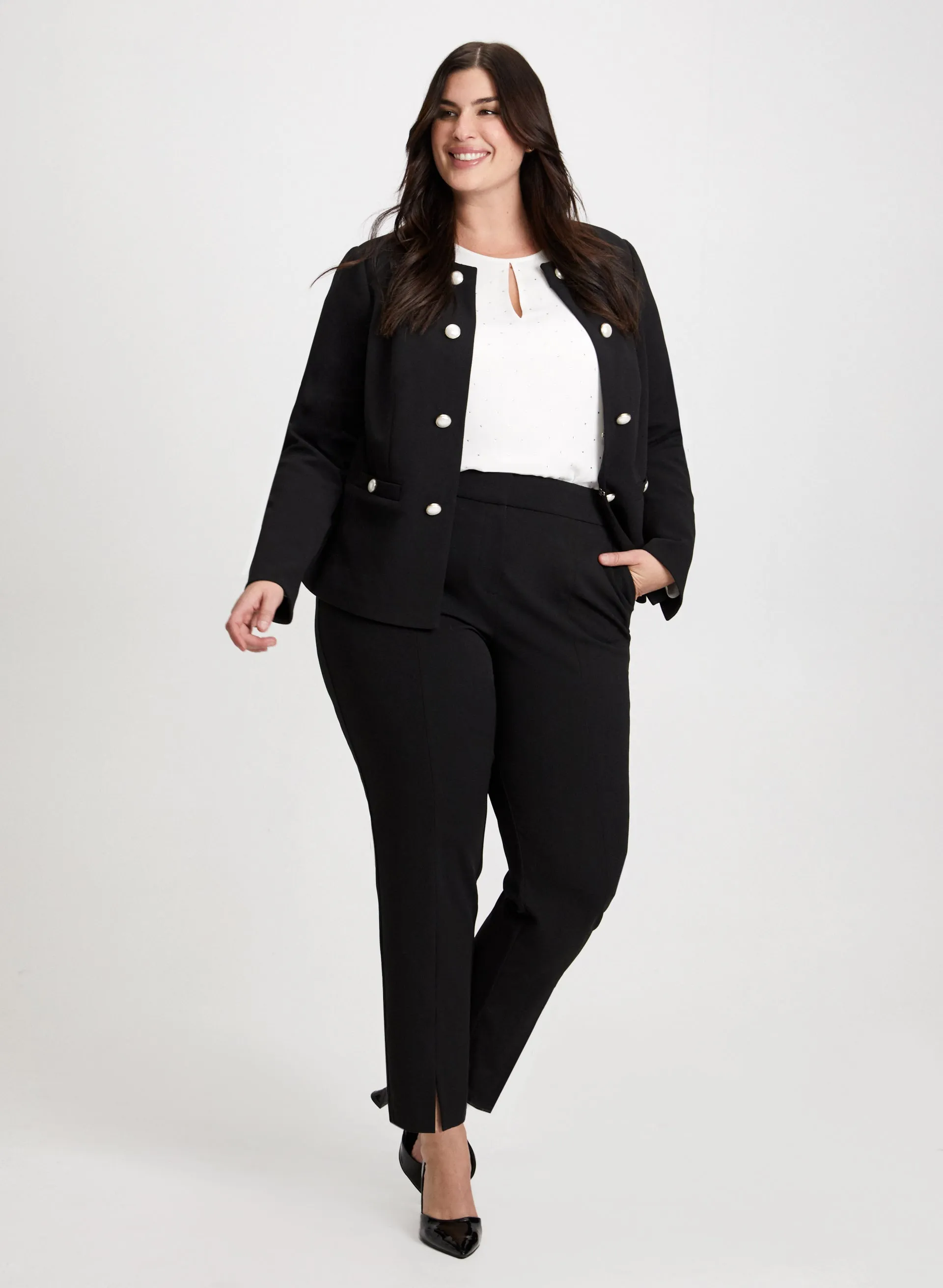 City Fit Slit Detail Pants sold by Laura product image thumbnail 3