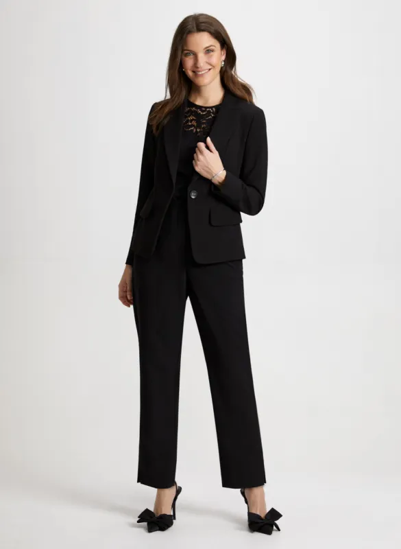 Buttoned Blazer & Slim Leg Pants sold by Laura