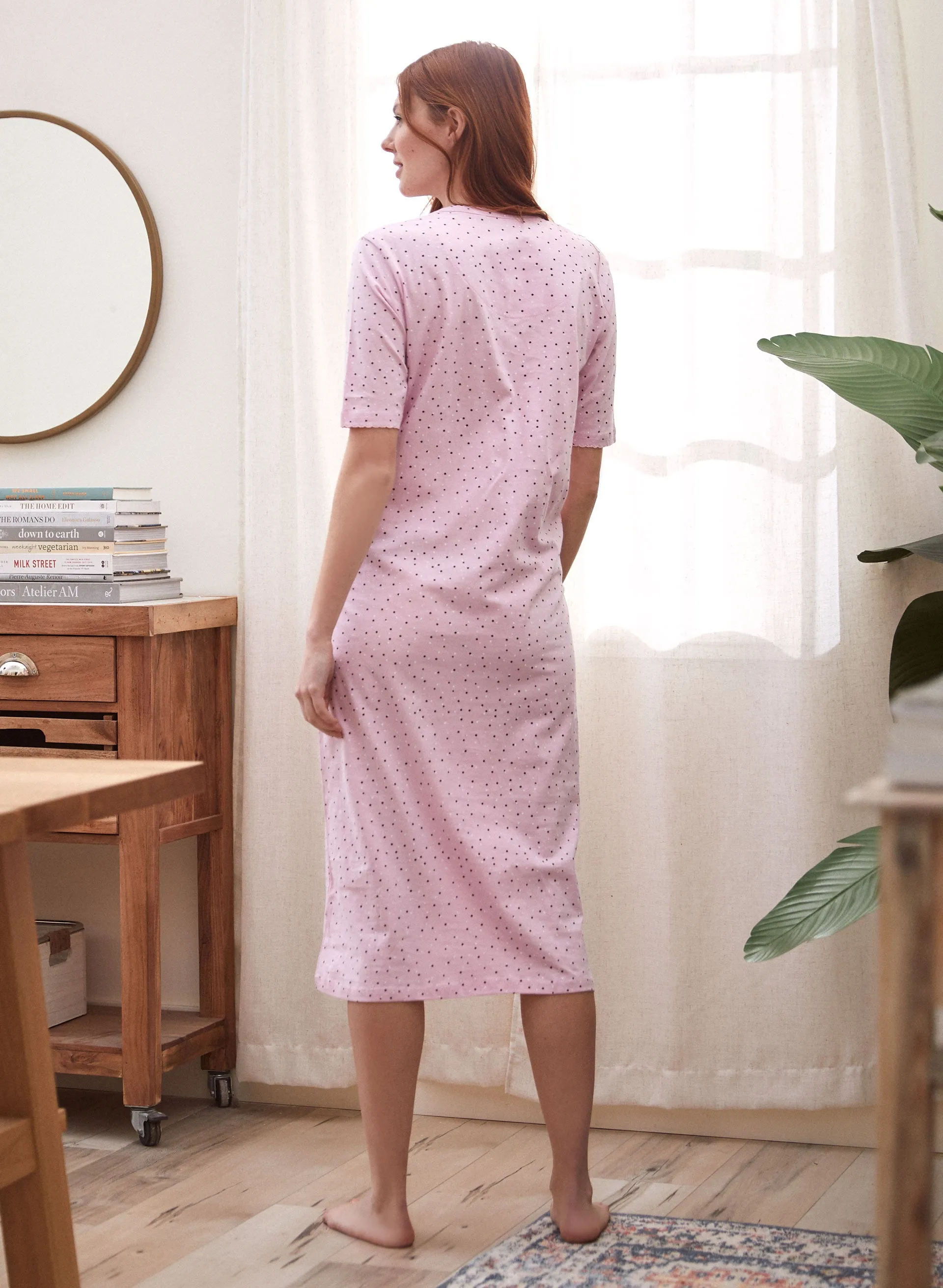Dot Print Nightgown sold by Laura product image thumbnail 2