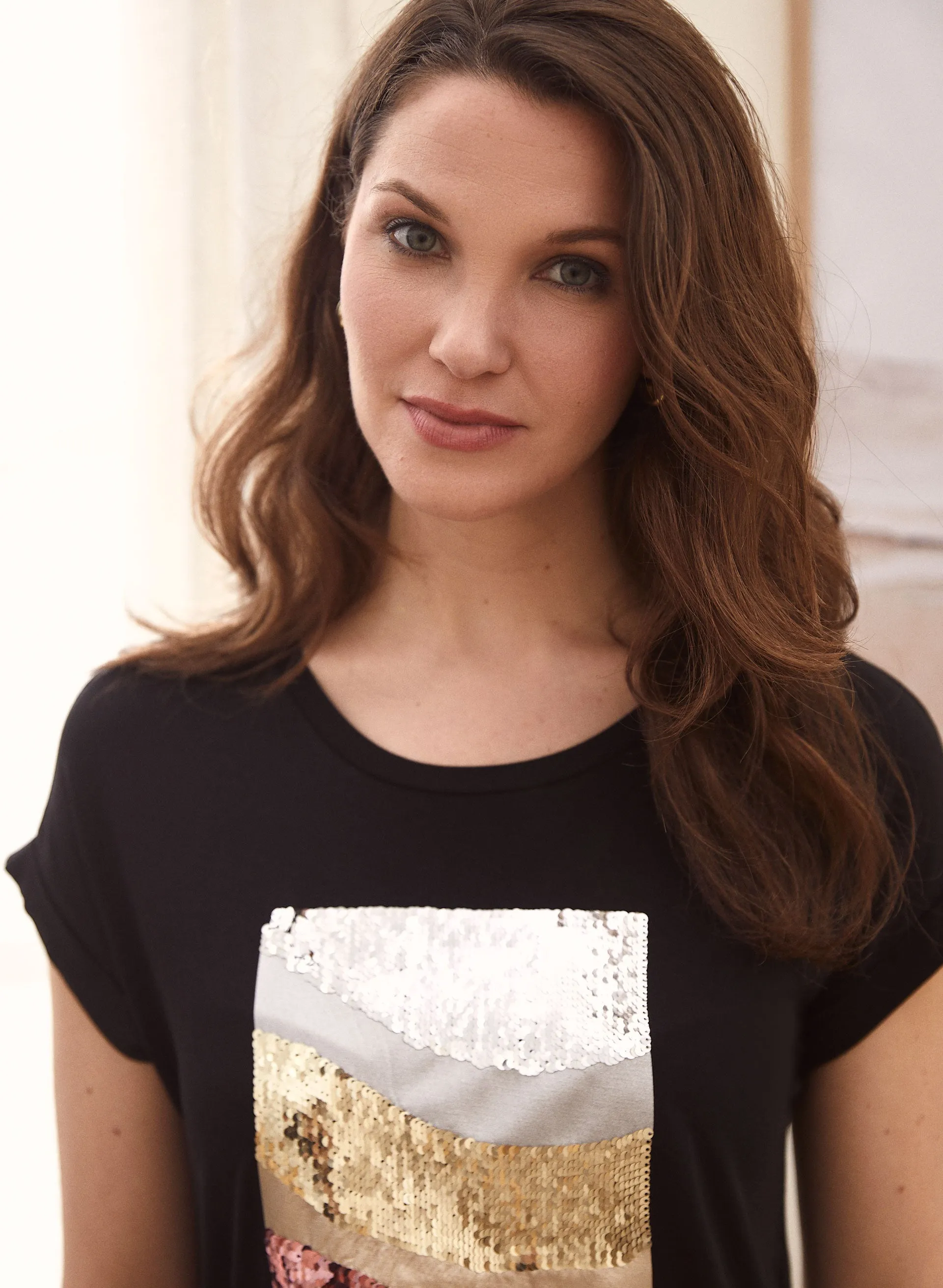 Foil & Sequin Tee sold by Laura product image thumbnail 2