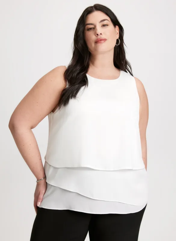 Tiered Rhinestone Trim Blouse sold by Laura