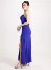 Drape Halter Neck Evening Dress sold by Laura