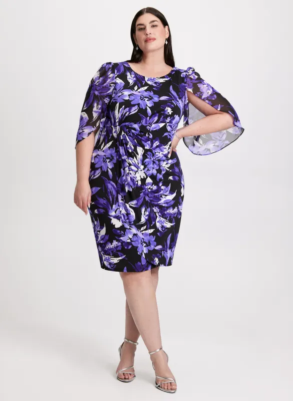 Short Floral Print Cocktail Dress sold by Laura