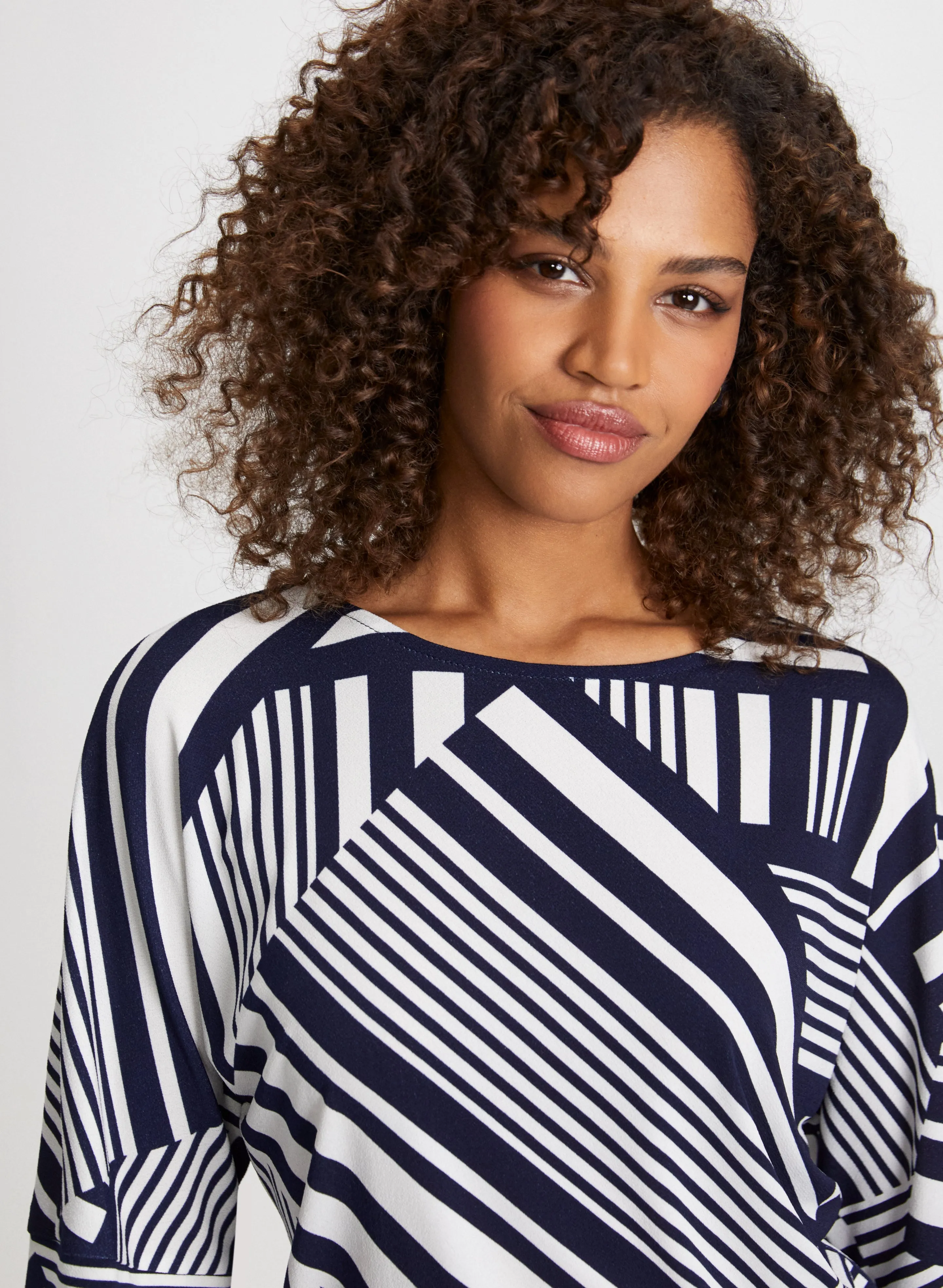 Mixed Stripe Print Top sold by Laura product image thumbnail 2