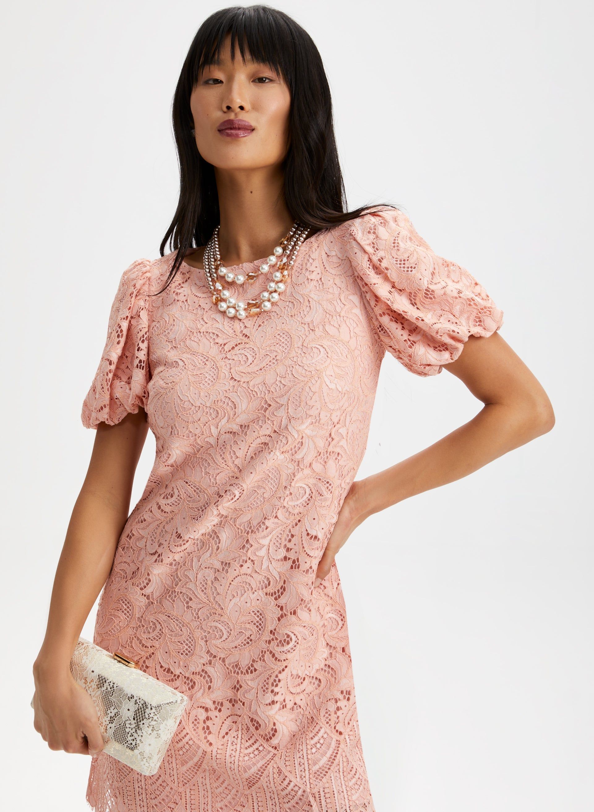 Scallop Detail Lace Dress sold by Laura product image thumbnail 5