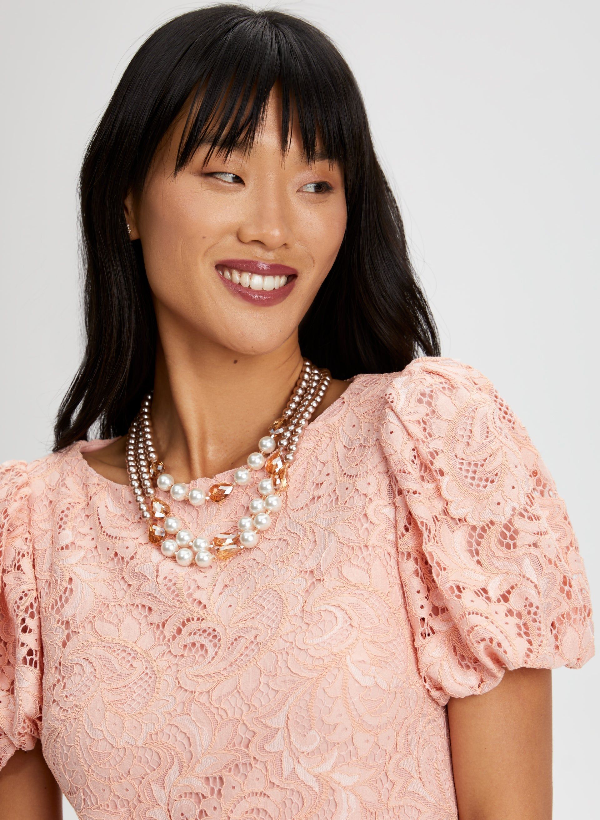 Scallop Detail Lace Dress sold by Laura product image thumbnail 4