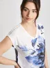 Floral Print Burnout T-Shirt sold by Laura