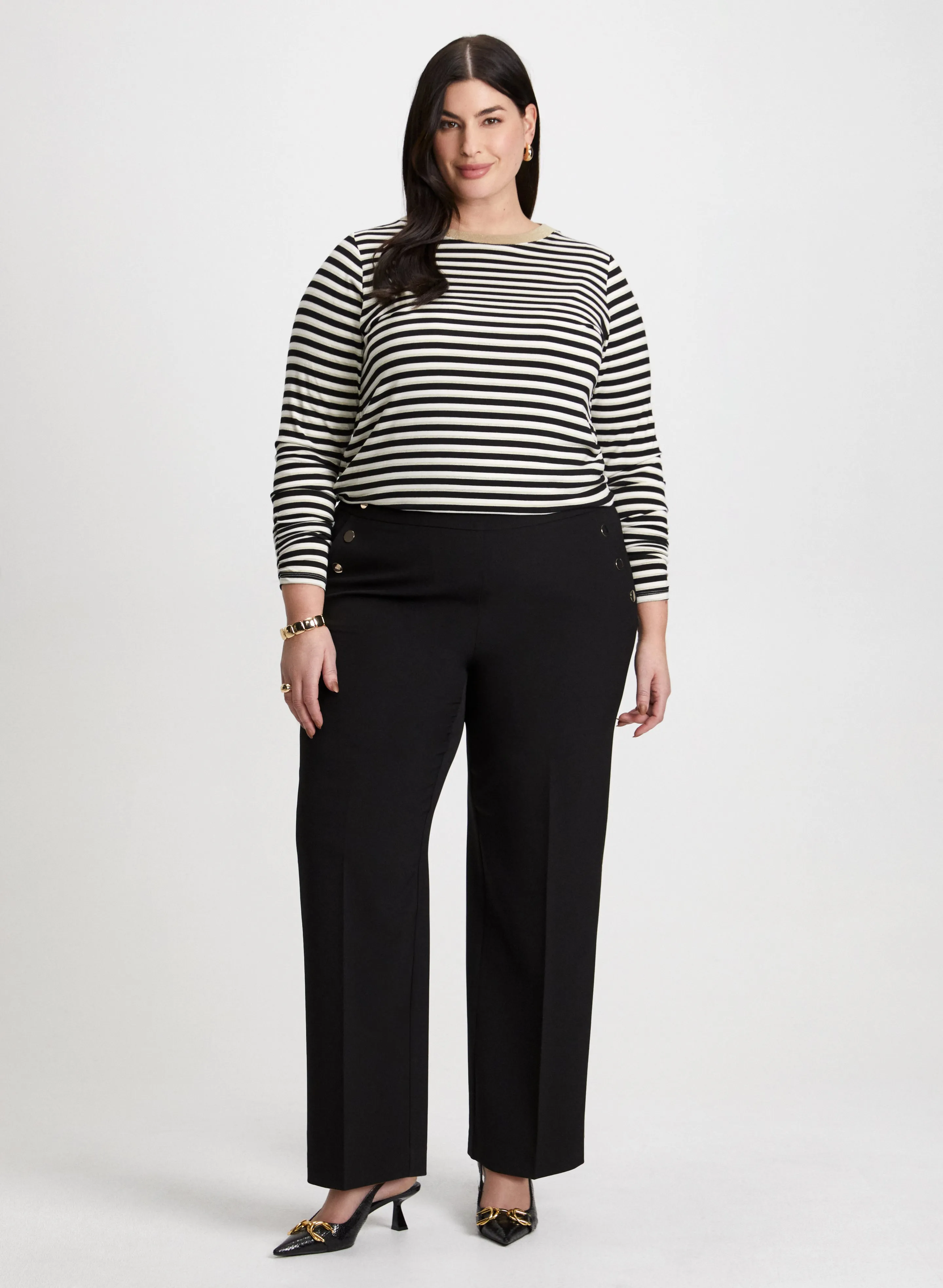 Striped Top & Wide Leg Pants sold by Laura