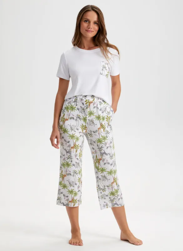 Prints PJ Top and Capri Set sold by Laura