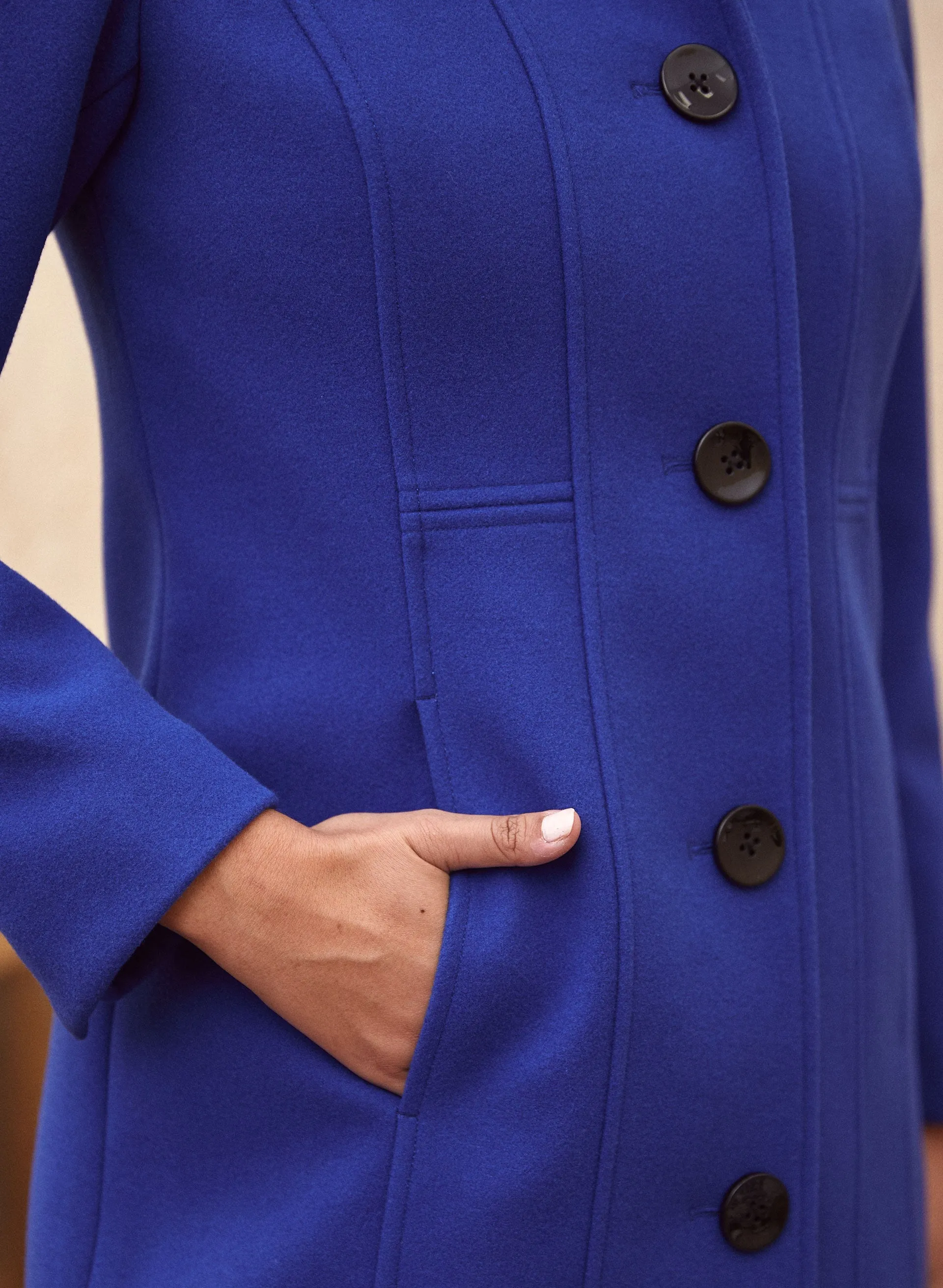 Stretch Wool Blend Coat sold by Laura product image thumbnail 4