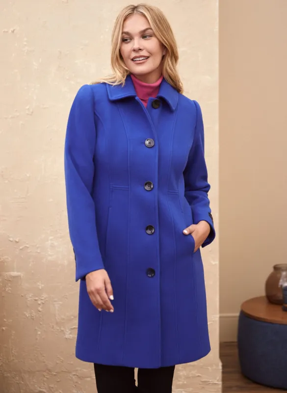 Stretch Wool Blend Coat sold by Laura