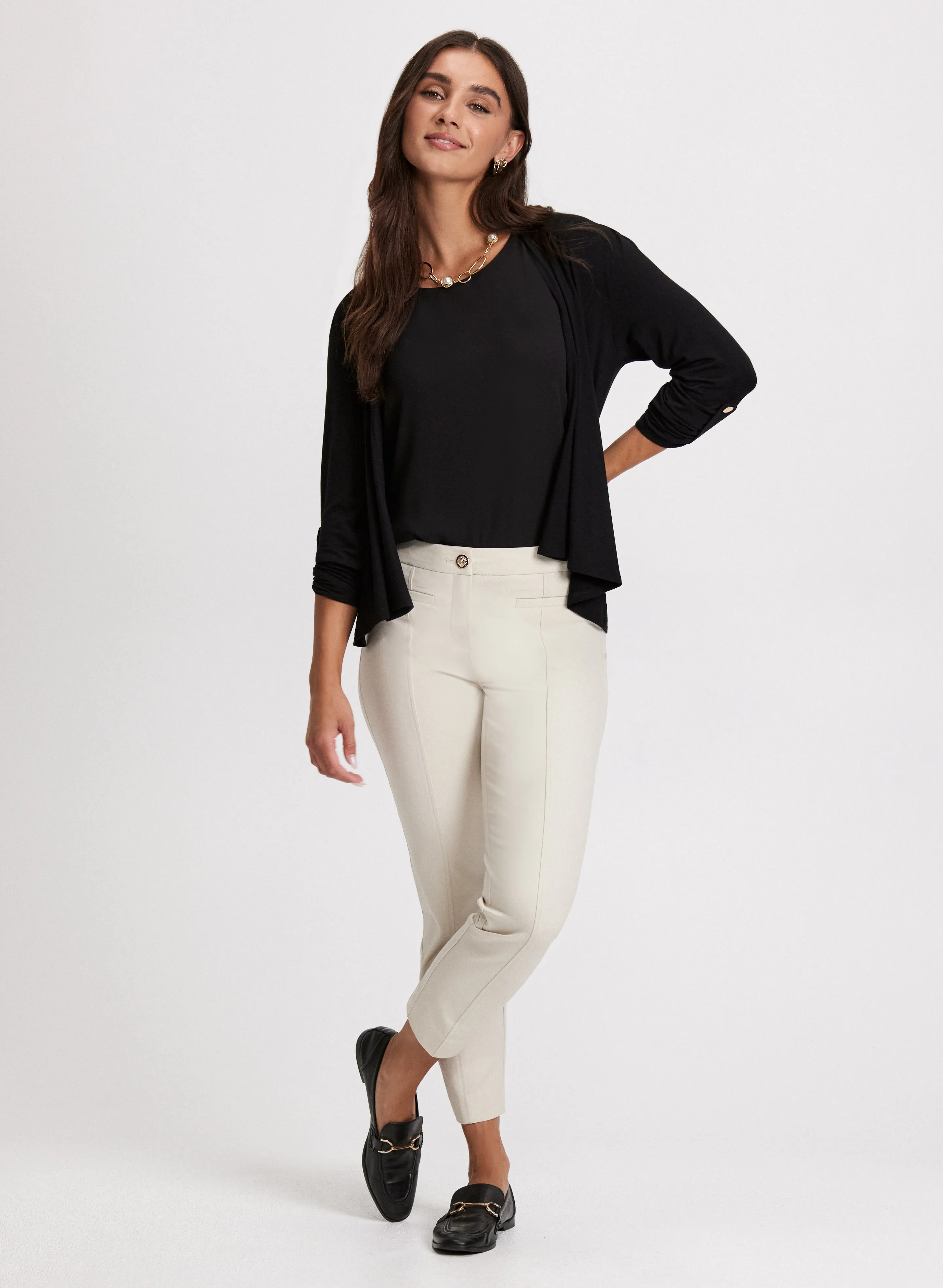 Essential Sleeveless Blouse & Ankle-Length Pants sold by Laura