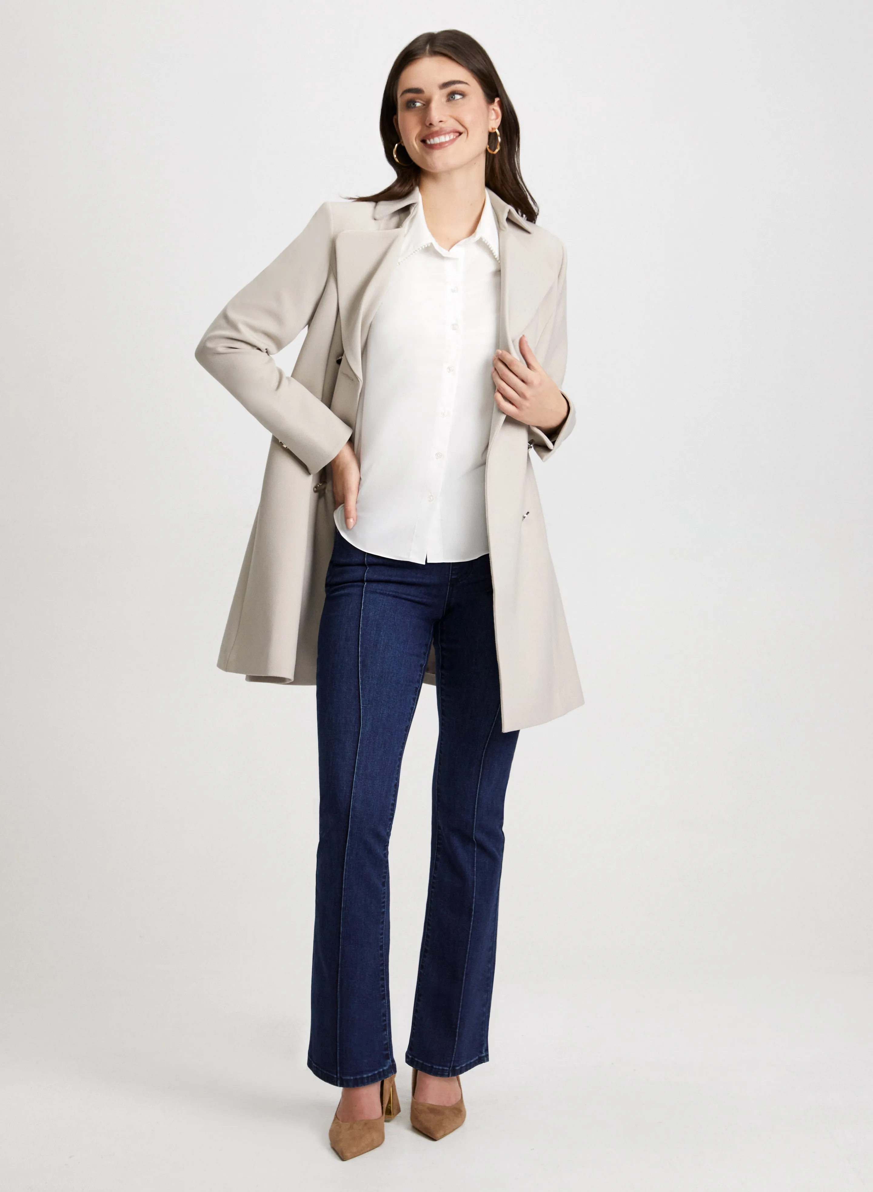 Pearl Detail Button Front Shirt sold by Laura product image thumbnail 3