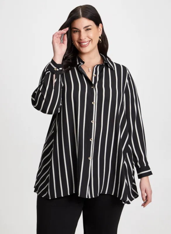 Stripe Print Blouse sold by Laura