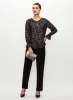 Metallic Print Blouse & Wide Leg Pants sold by Laura