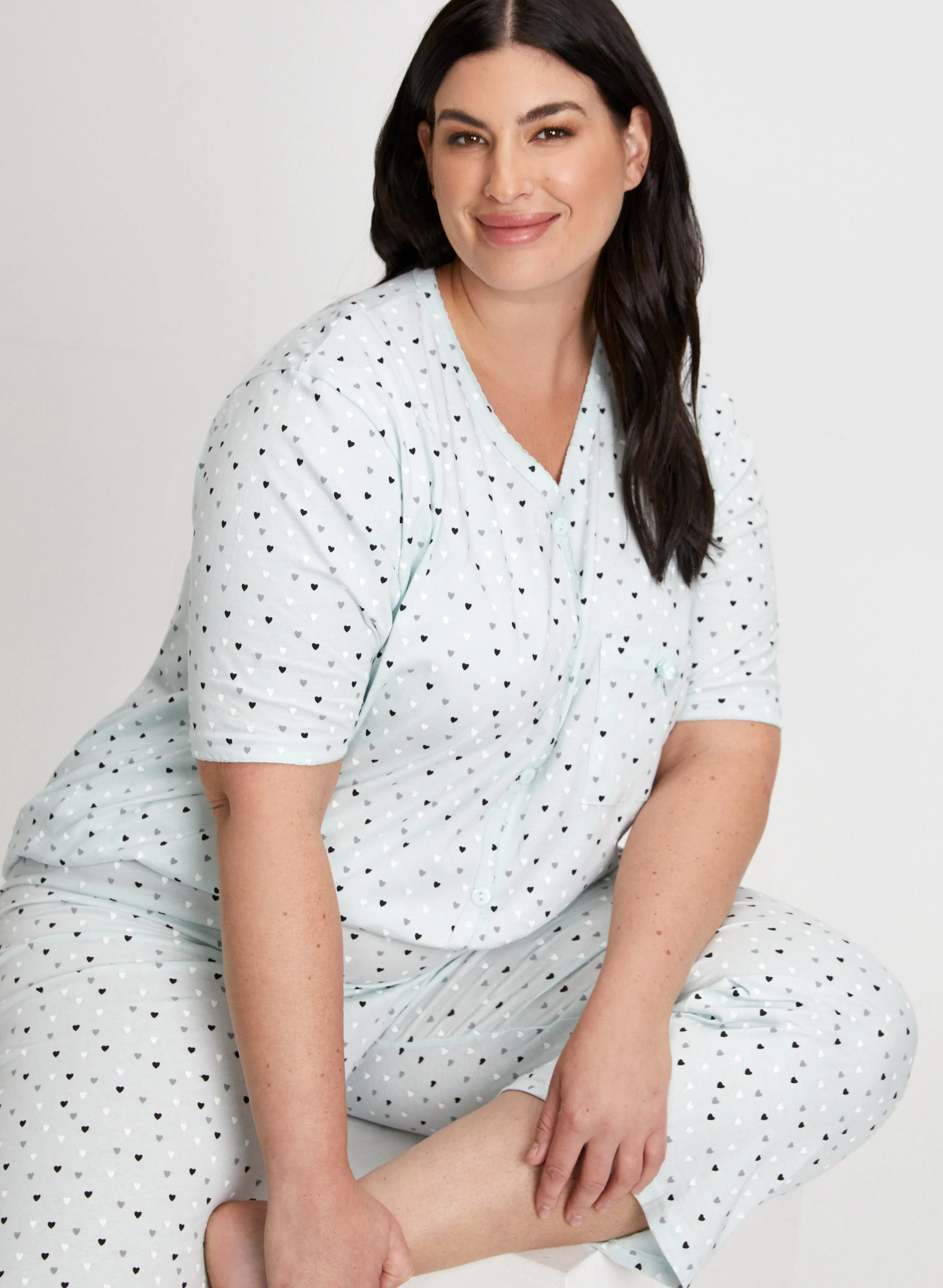 Heart Print Pyjama Set sold by Laura product image thumbnail 4