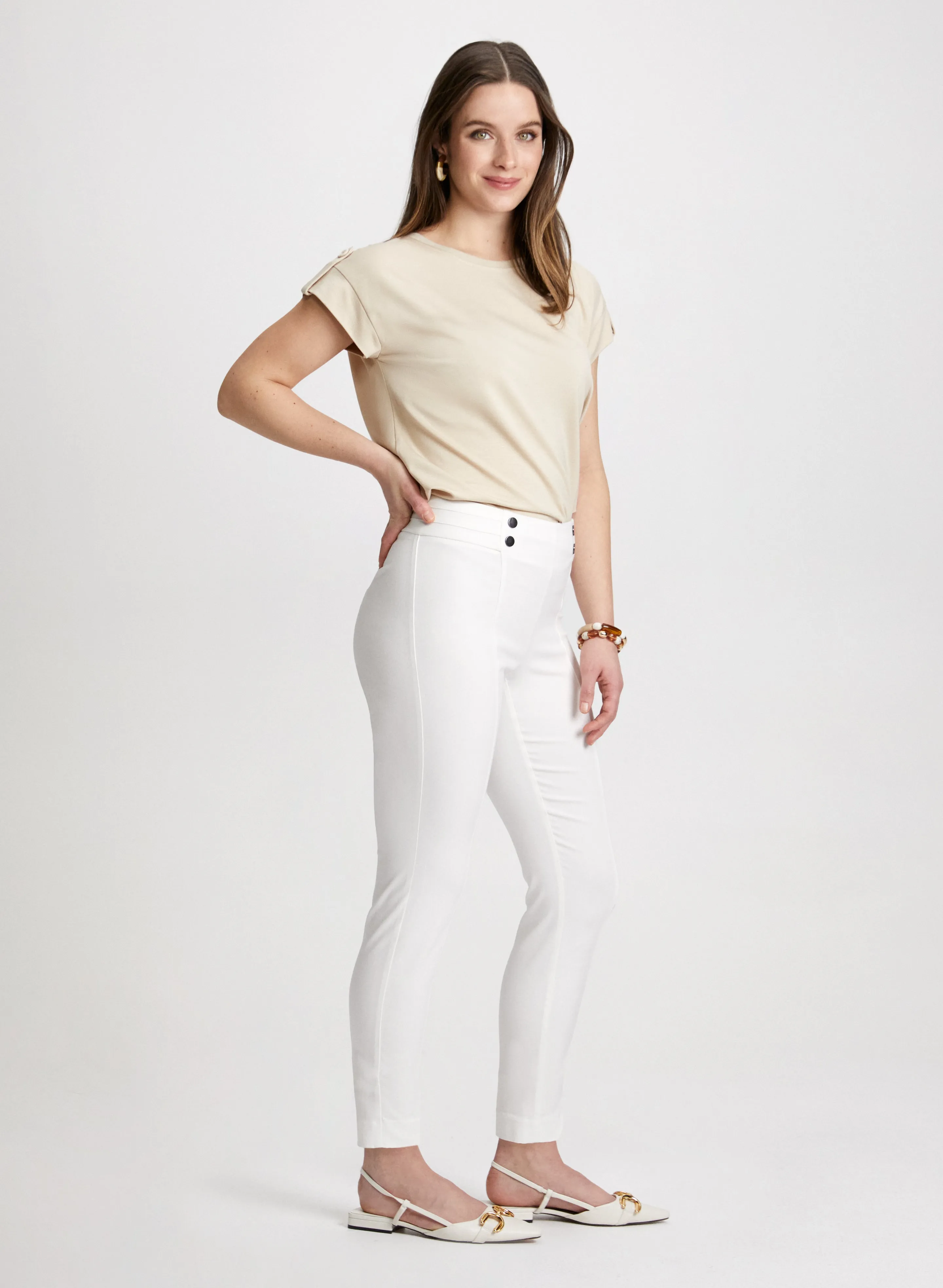 Slim Leg Pull-on Bengaline Pants sold by Laura product image thumbnail 5