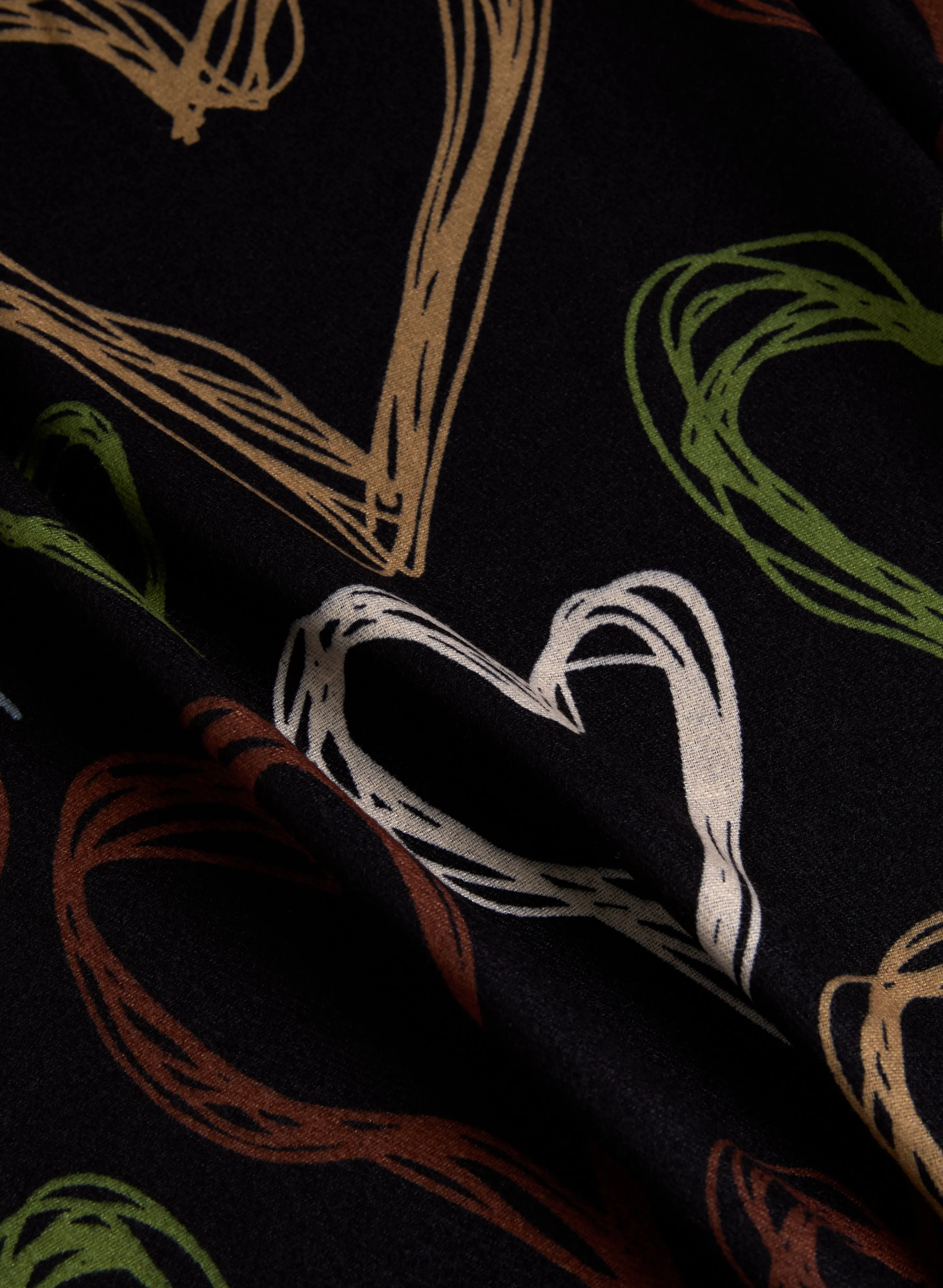 Reversible Heart Print Scarf sold by Laura product image thumbnail 2