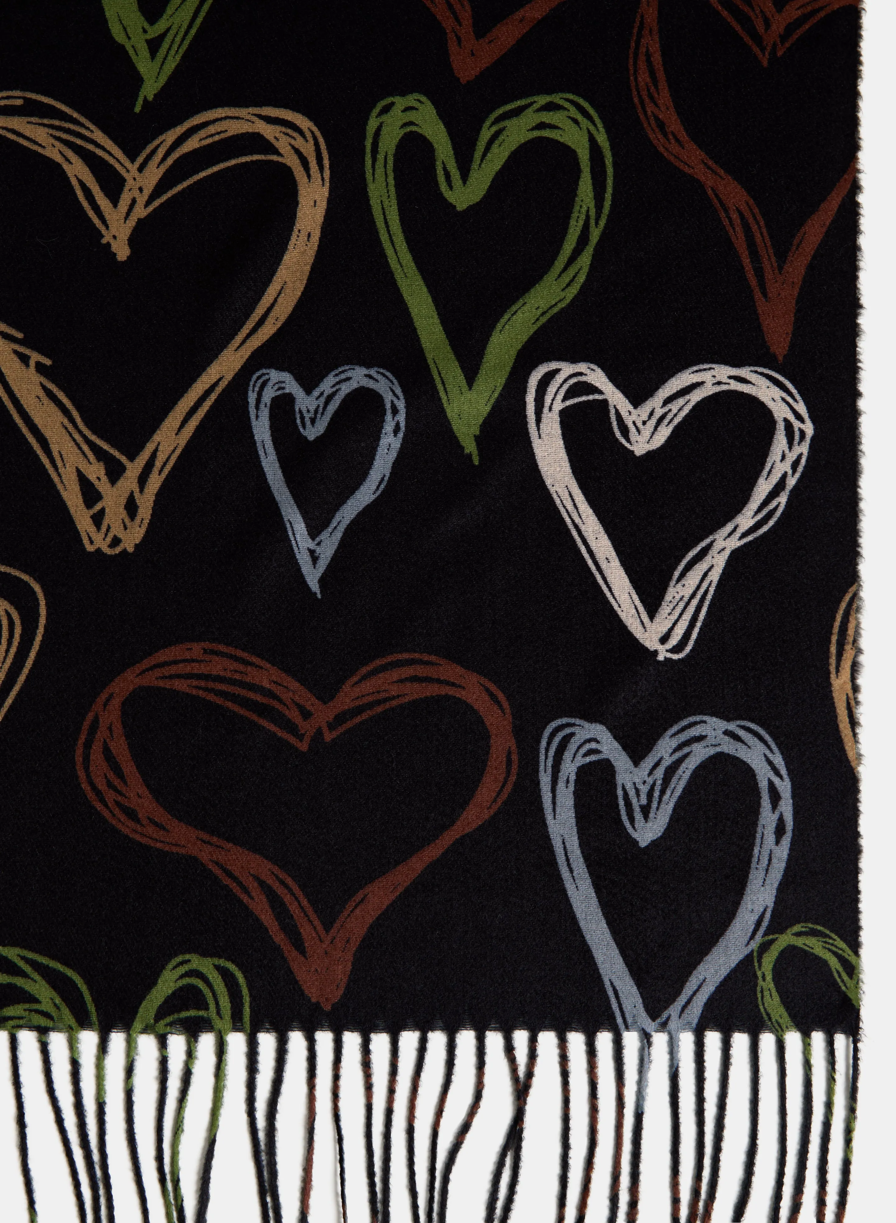 Reversible Heart Print Scarf sold by Laura product image thumbnail 3