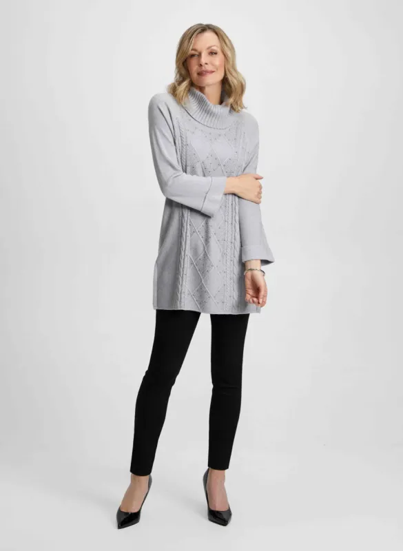 Tunic Sweater & Black Slim Leg Jeans sold by Laura