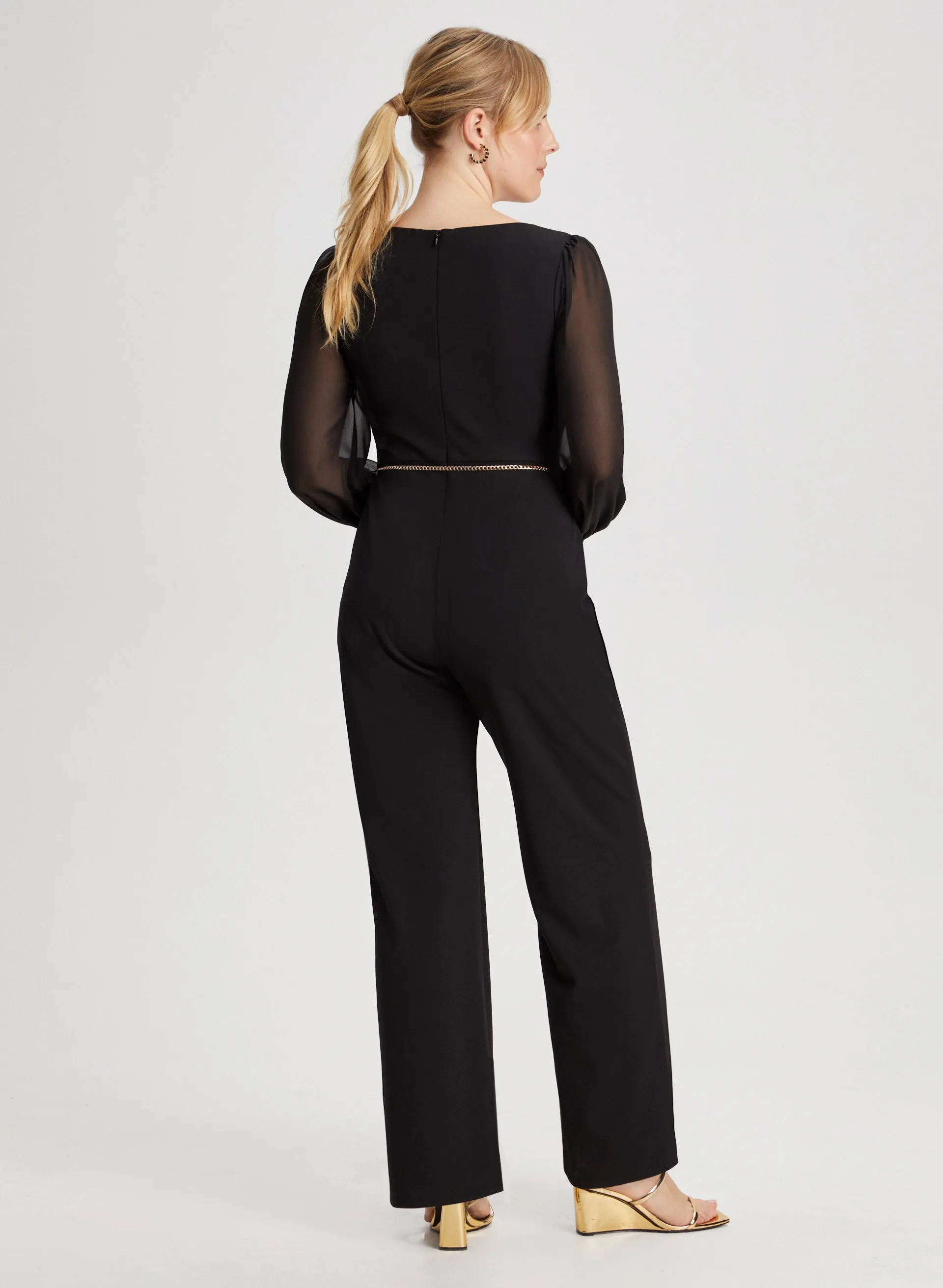 Wide Leg Belted Jumpsuit sold by Laura product image thumbnail 4