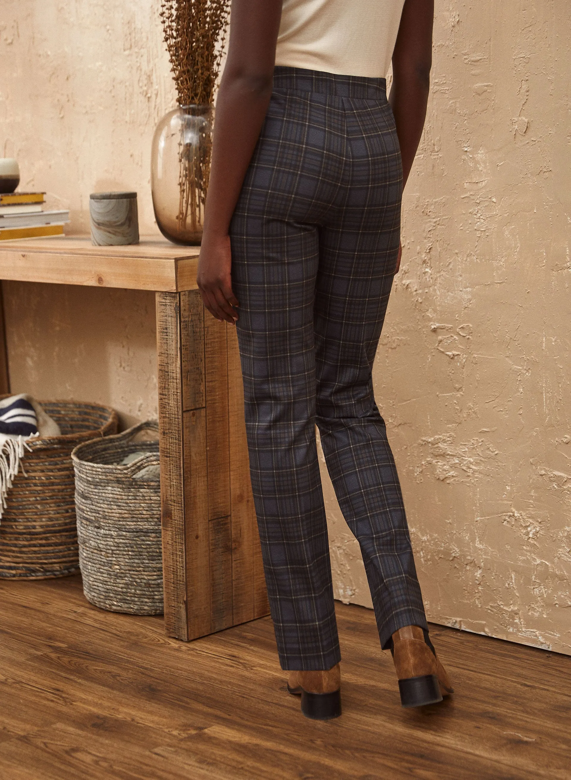 Straight Leg Plaid Pants sold by Laura product image thumbnail 2