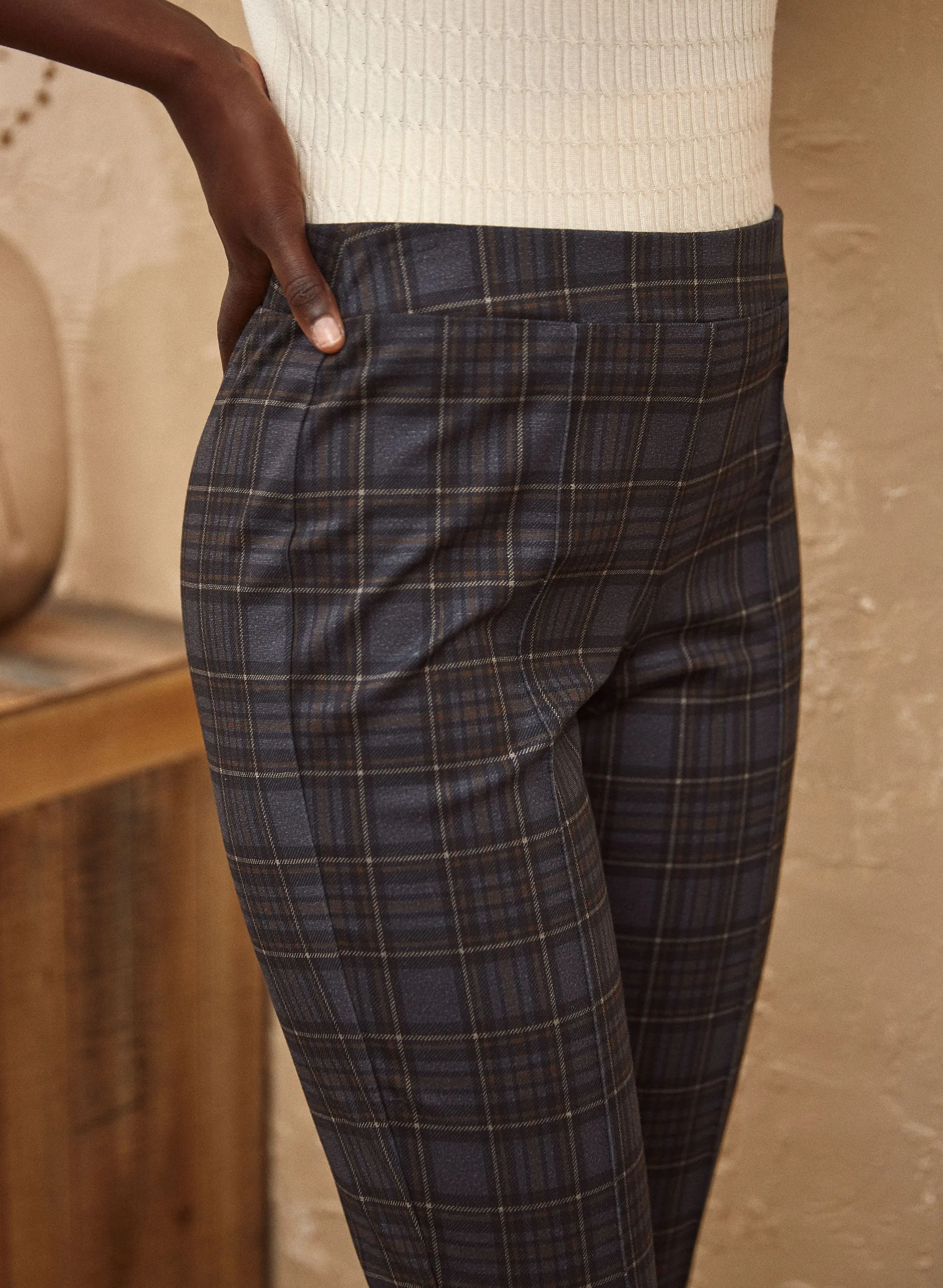 Straight Leg Plaid Pants sold by Laura product image thumbnail 4