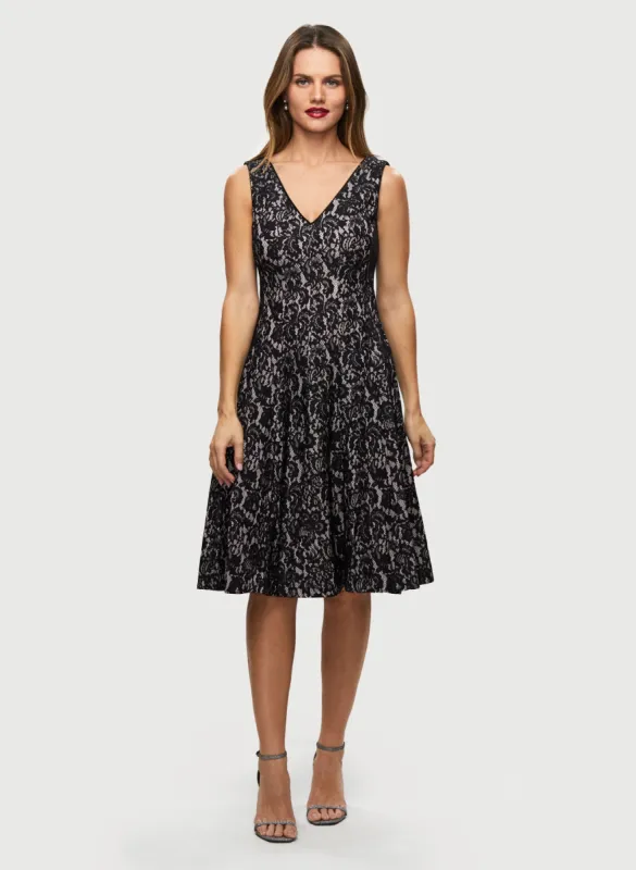 Floral Lace Sleeveless Dress sold by Laura