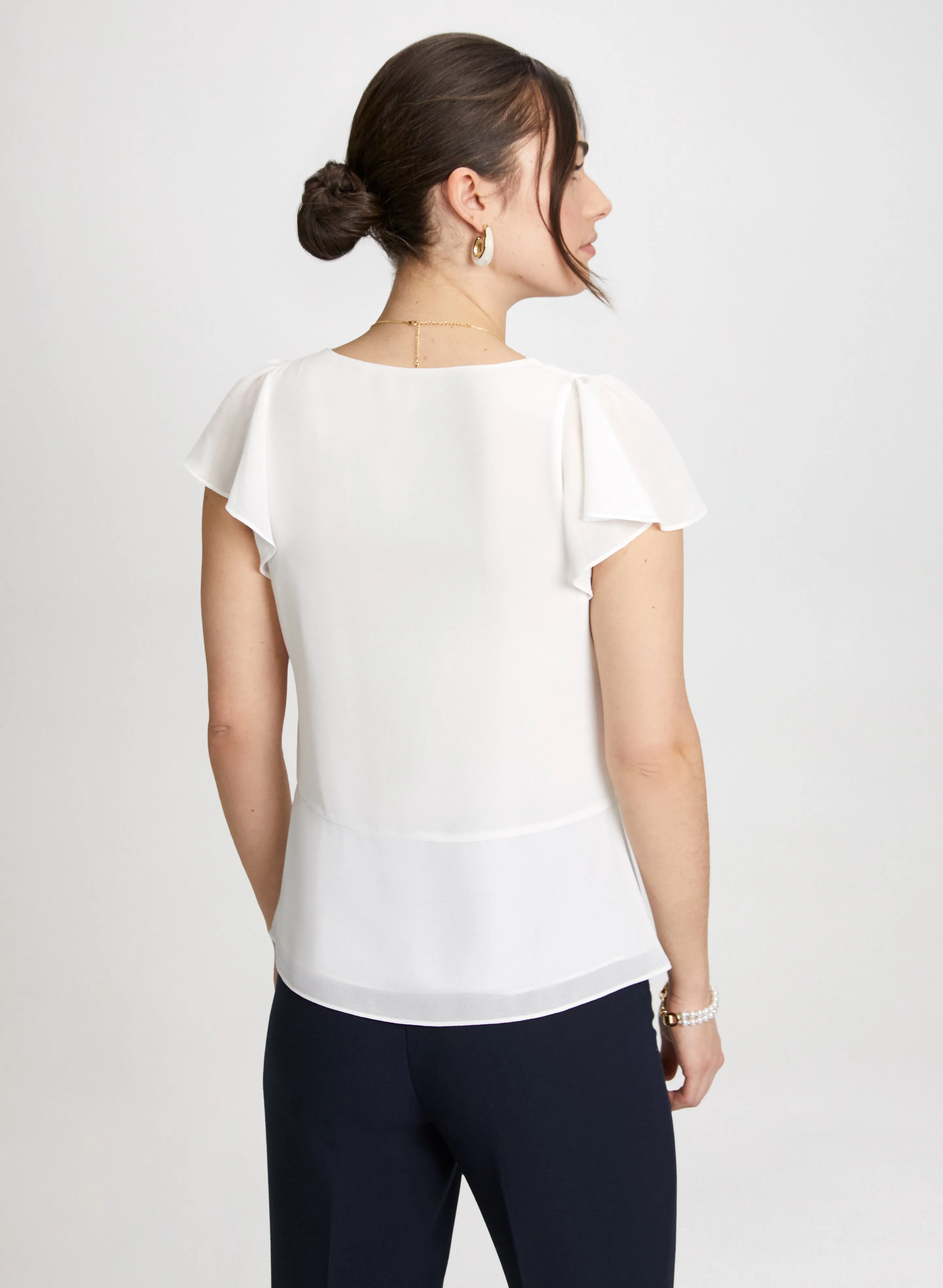 Ruffle Sleeve Top sold by Laura product image thumbnail 4