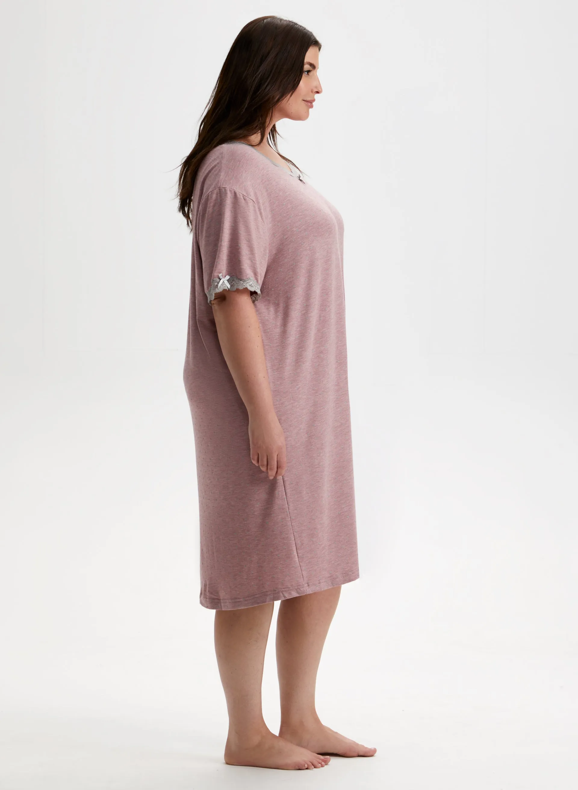 Dot Print Nightgown sold by Laura product image thumbnail 3