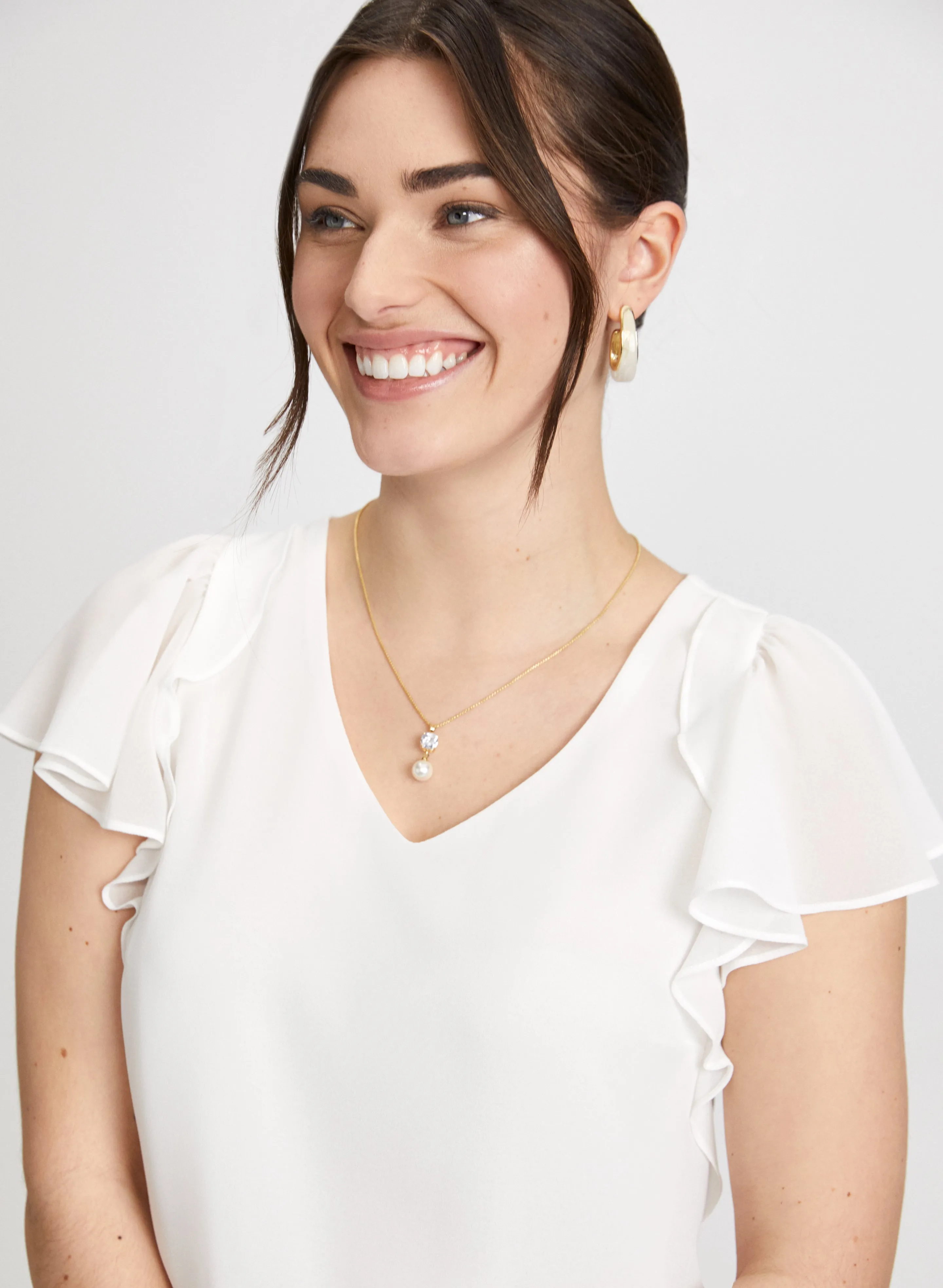 Ruffle Sleeve Top sold by Laura product image thumbnail 3