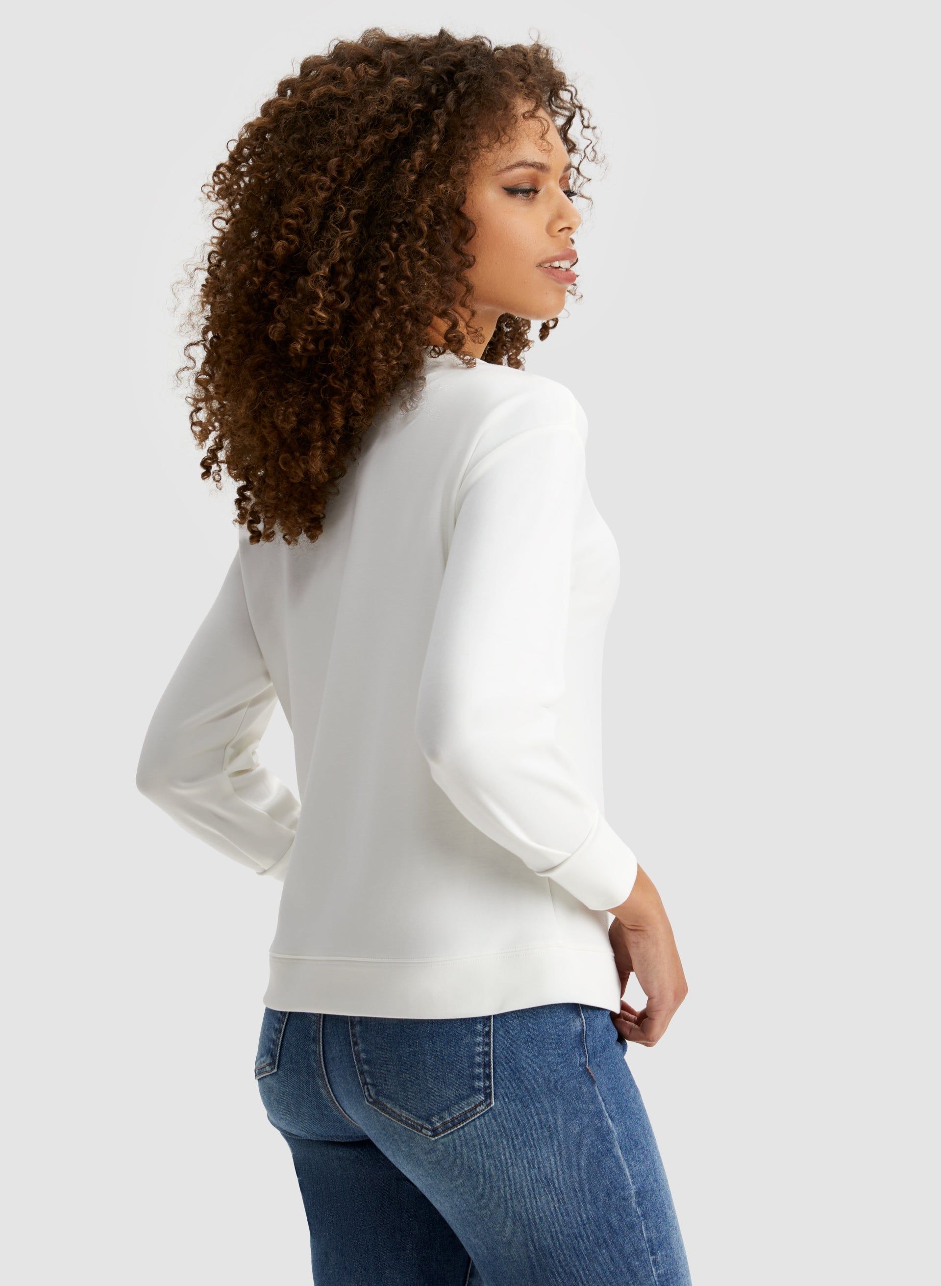 Scoop Neck Button Detail Top sold by Laura product image thumbnail 2