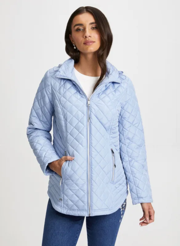 Quilted Zip Front Coat sold by Laura