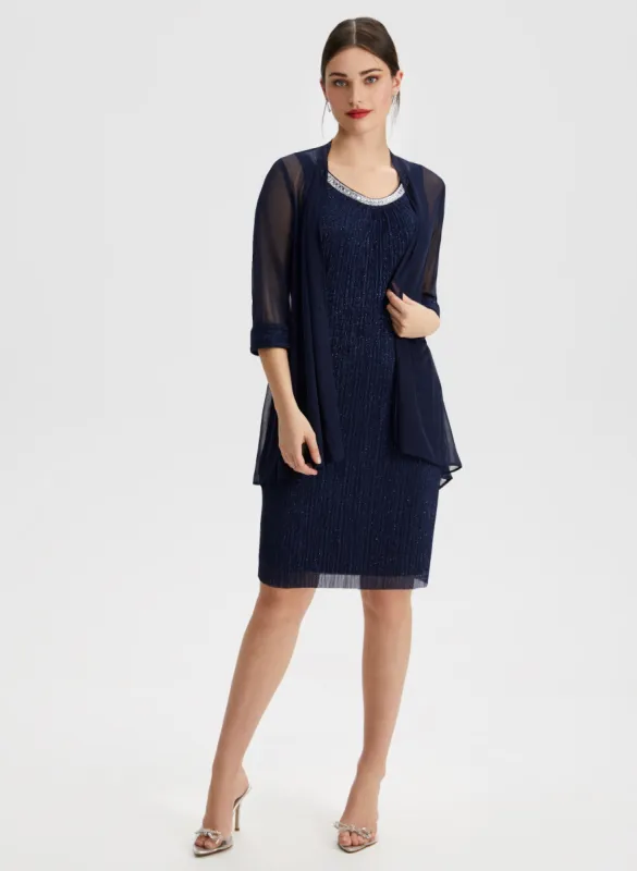 Glitter Dress & Jacket Set sold by Laura