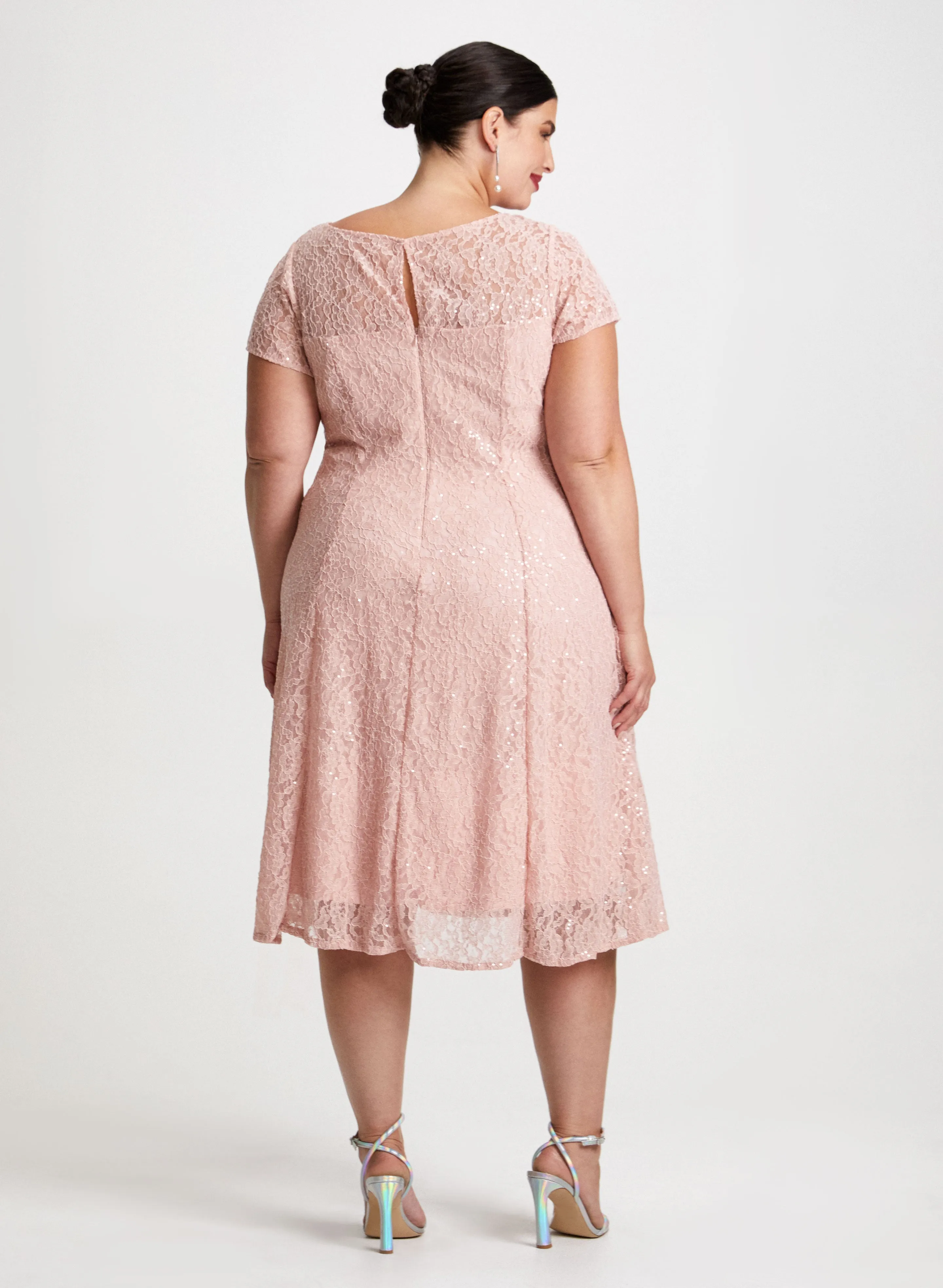 Sequin Embellished Lace Dress sold by Laura product image thumbnail 2