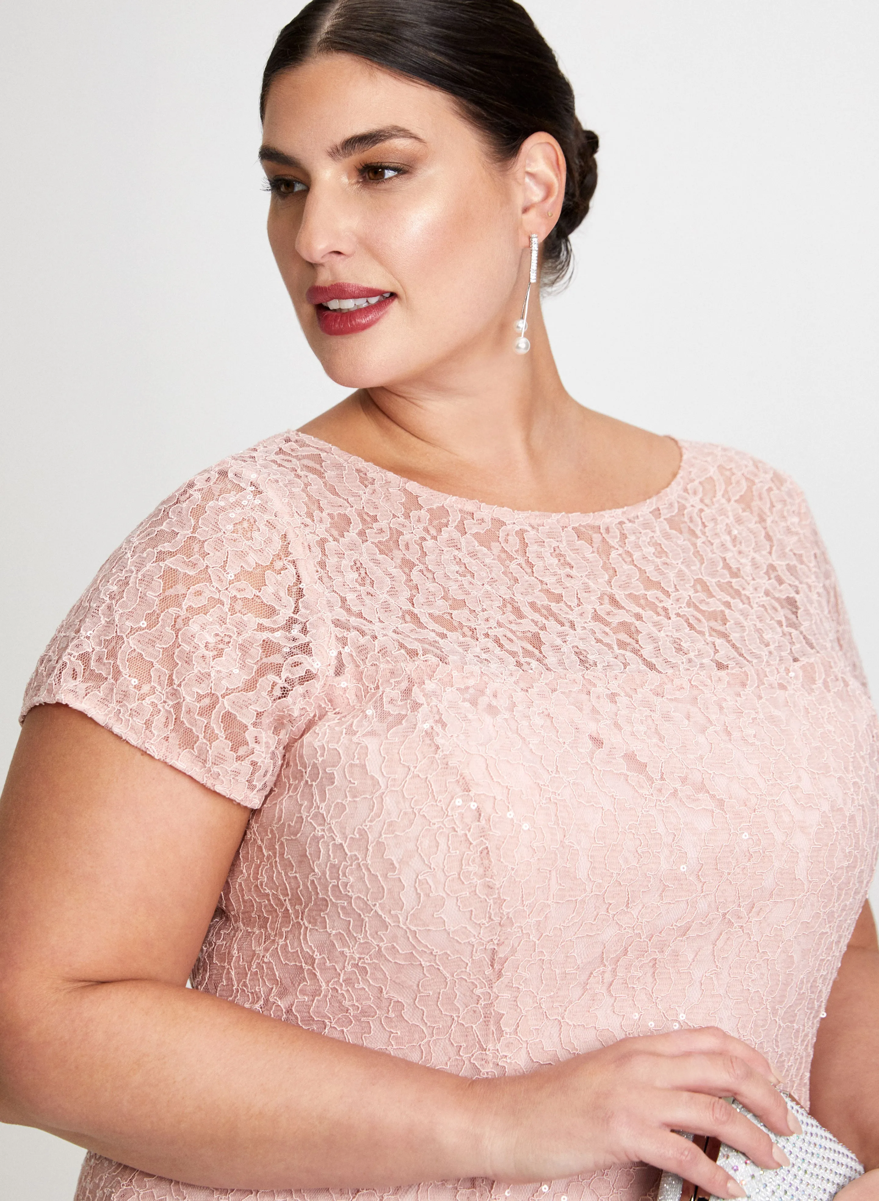 Sequin Embellished Lace Dress sold by Laura product image thumbnail 4