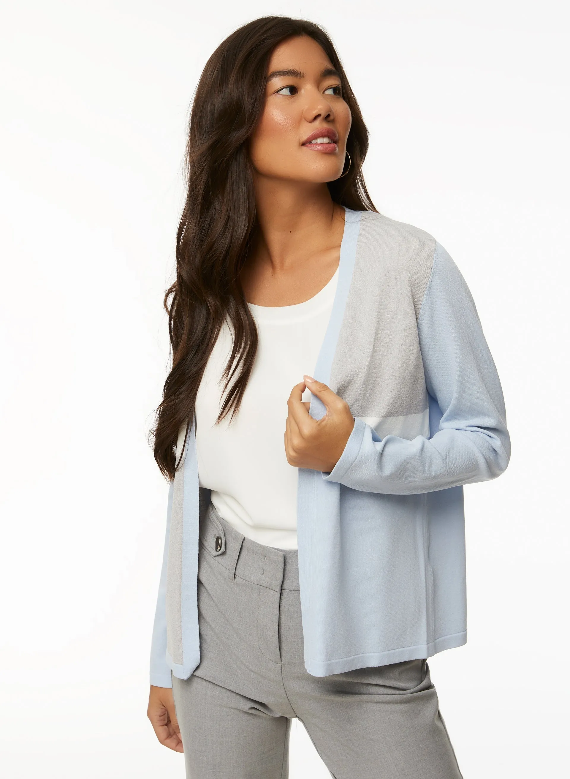 Colour Block Cardigan sold by Laura