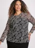 Illusion Neck Paisley Print Top sold by Laura