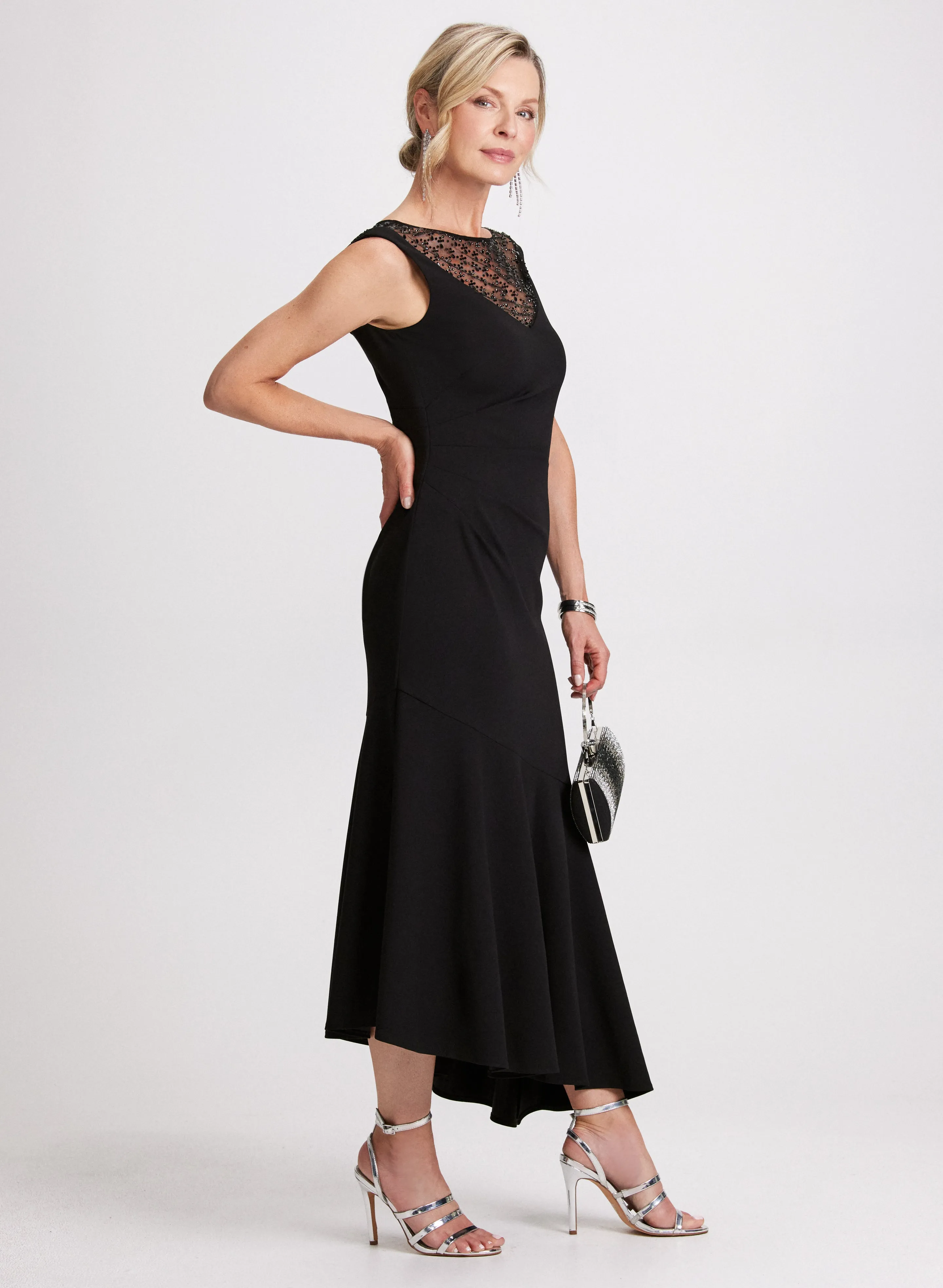 Mesh Detail Ruched Waist Dress sold by Laura product image thumbnail 2