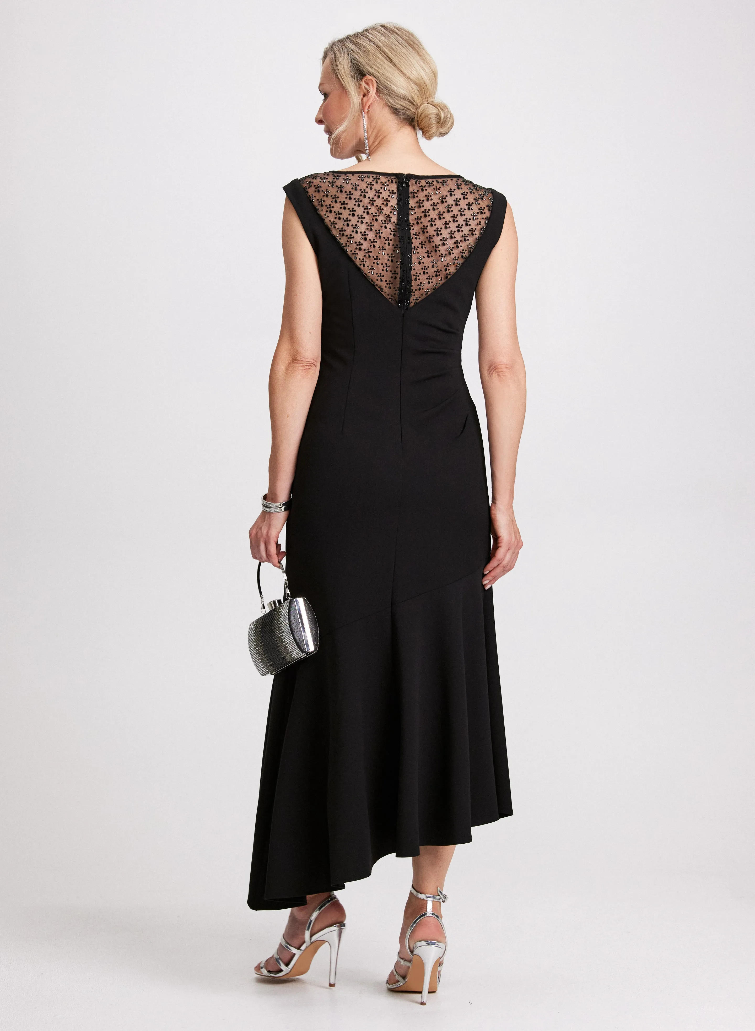 Mesh Detail Ruched Waist Dress sold by Laura product image thumbnail 3