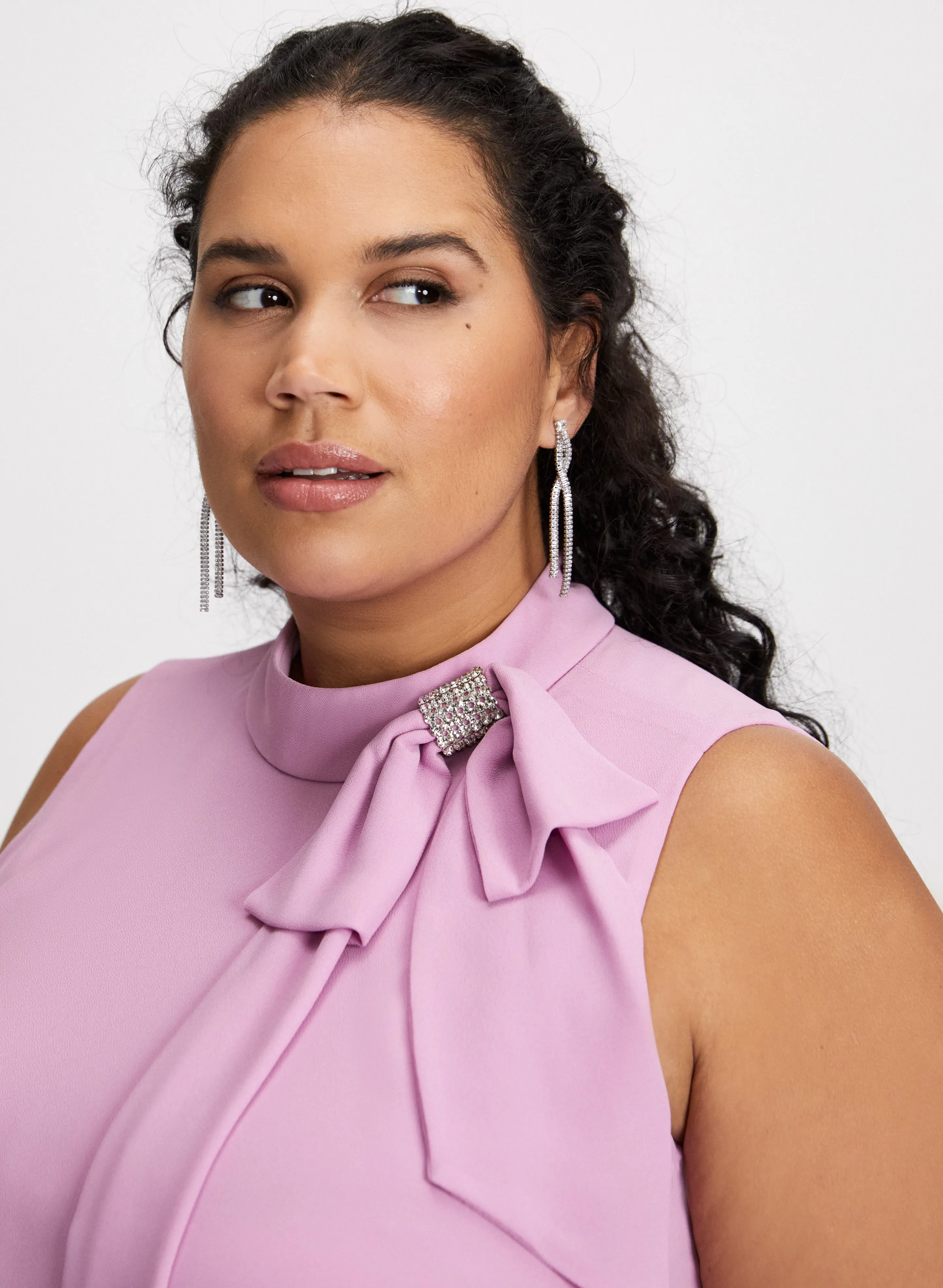 Bow Neck Tiered Dress sold by Laura product image thumbnail 5