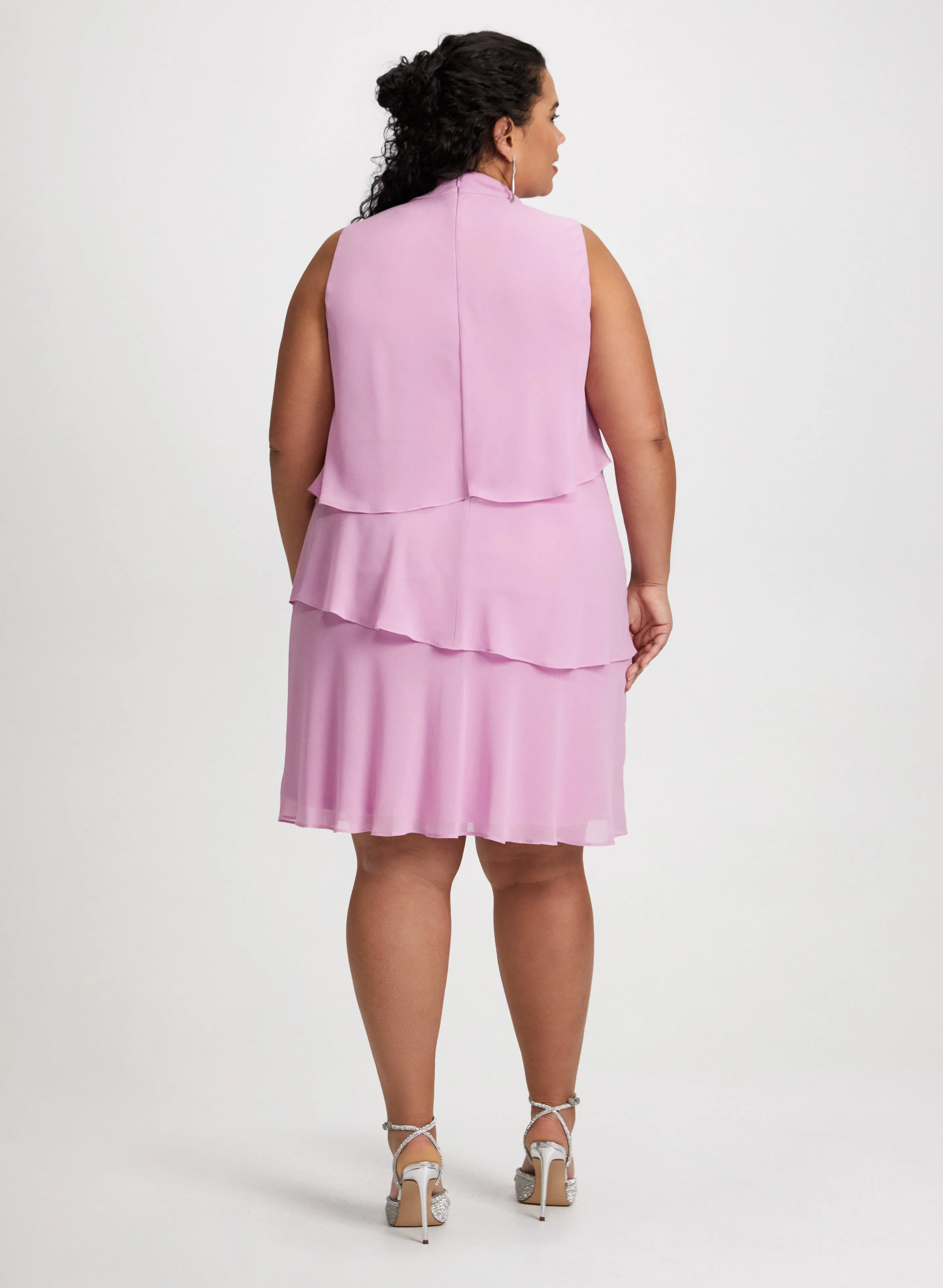 Bow Neck Tiered Dress sold by Laura product image thumbnail 3