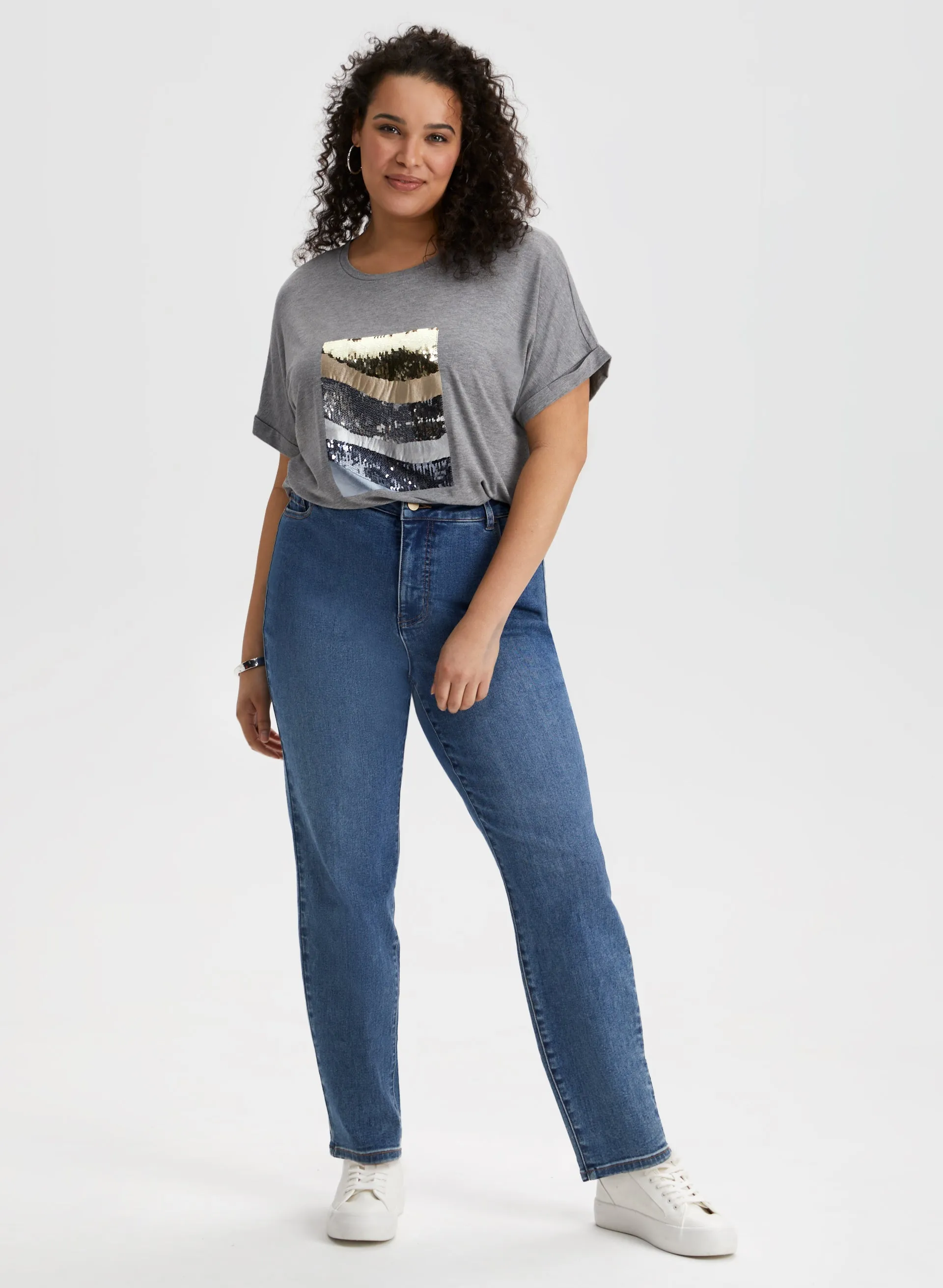 Foil & Sequin Tee sold by Laura product image thumbnail 4